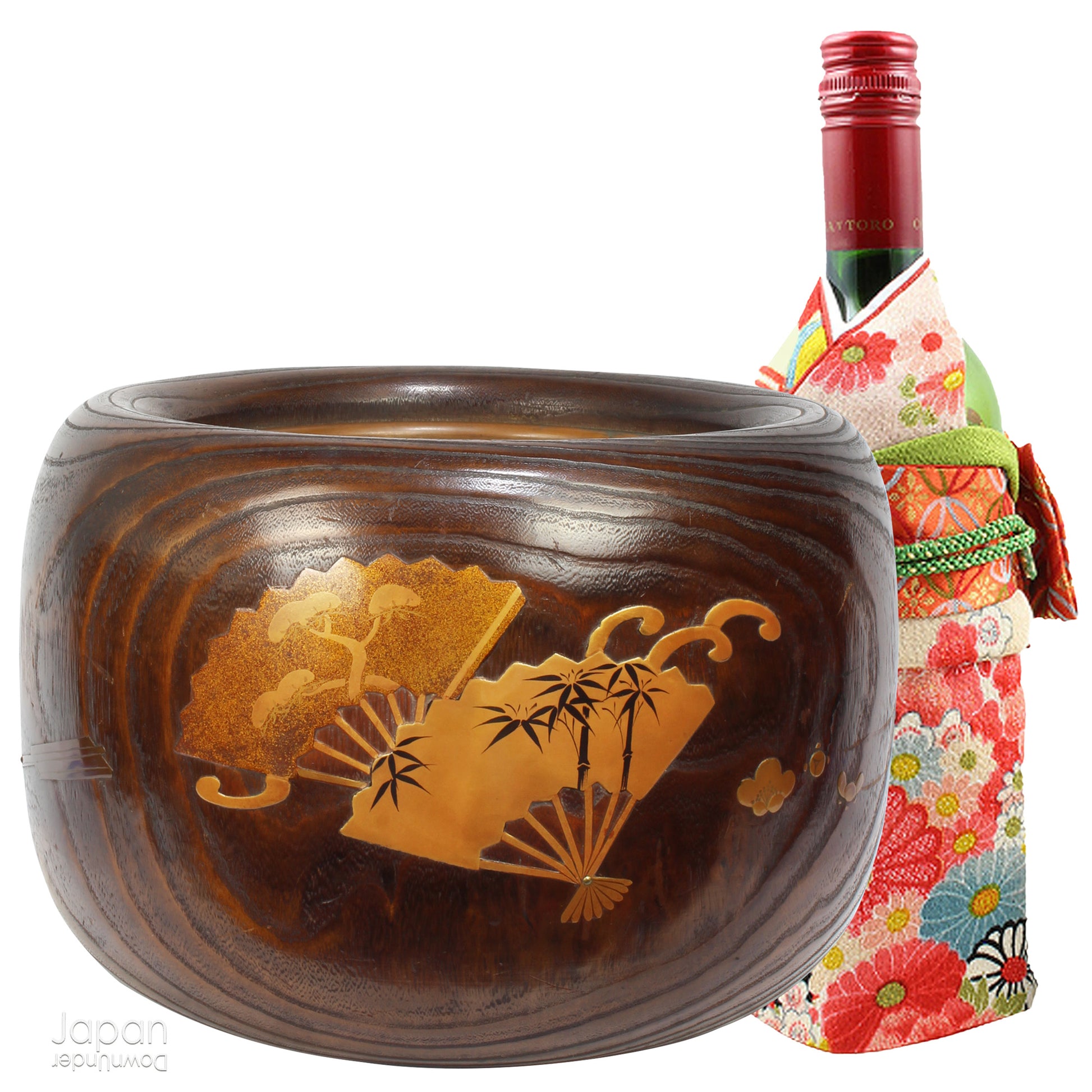 Infuse your home with the charm of Japanese tradition with this stunning antique hibachi heating pot. Adorned with intricate gold makie lacquer fans, this lovely piece seamlessly blends artistry and functionality, making it perfect as a decorative object, vase, or planter. A rare and beautiful find for those who appreciate vintage decor with a touch of elegance and history.