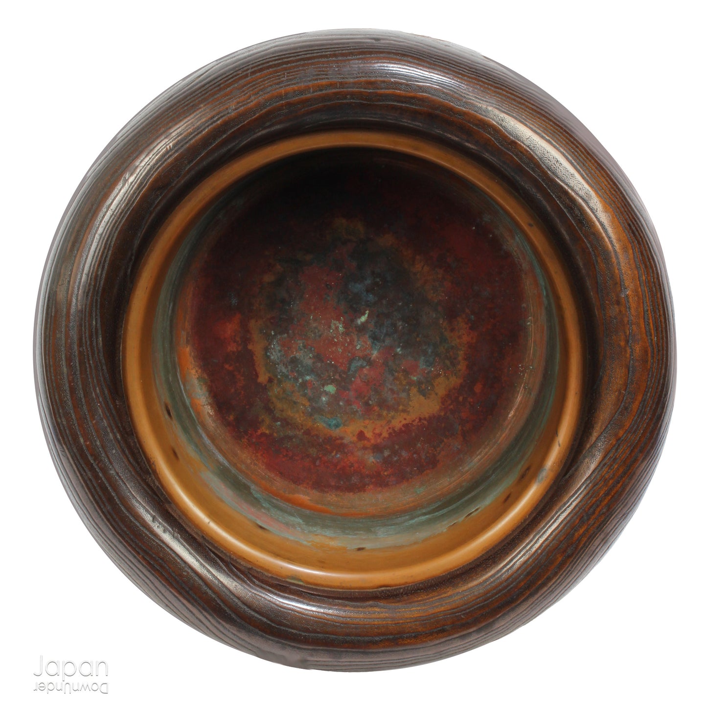 Infuse your home with the charm of Japanese tradition with this stunning antique hibachi heating pot. Adorned with intricate gold makie lacquer fans, this lovely piece seamlessly blends artistry and functionality, making it perfect as a decorative object, vase, or planter. A rare and beautiful find for those who appreciate vintage decor with a touch of elegance and history.