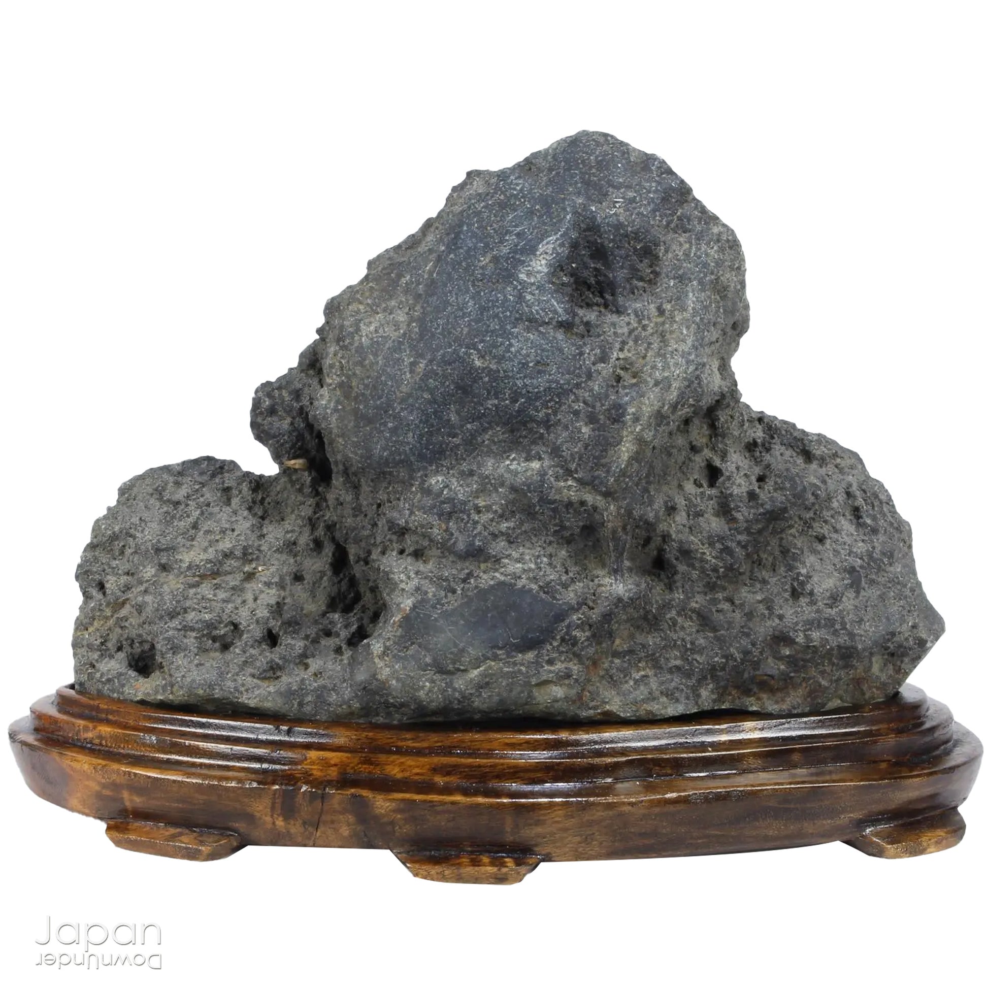 Transform your interior with the quiet presence and timeless allure of this vintage Japanese suiseki - an artful stone shaped by nature and steeped in tradition. Perched on a finely hand-carved wooden daiza (base), it radiates harmony, balance, and contemplative elegance - an ideal focal point for a serene, introspective space.