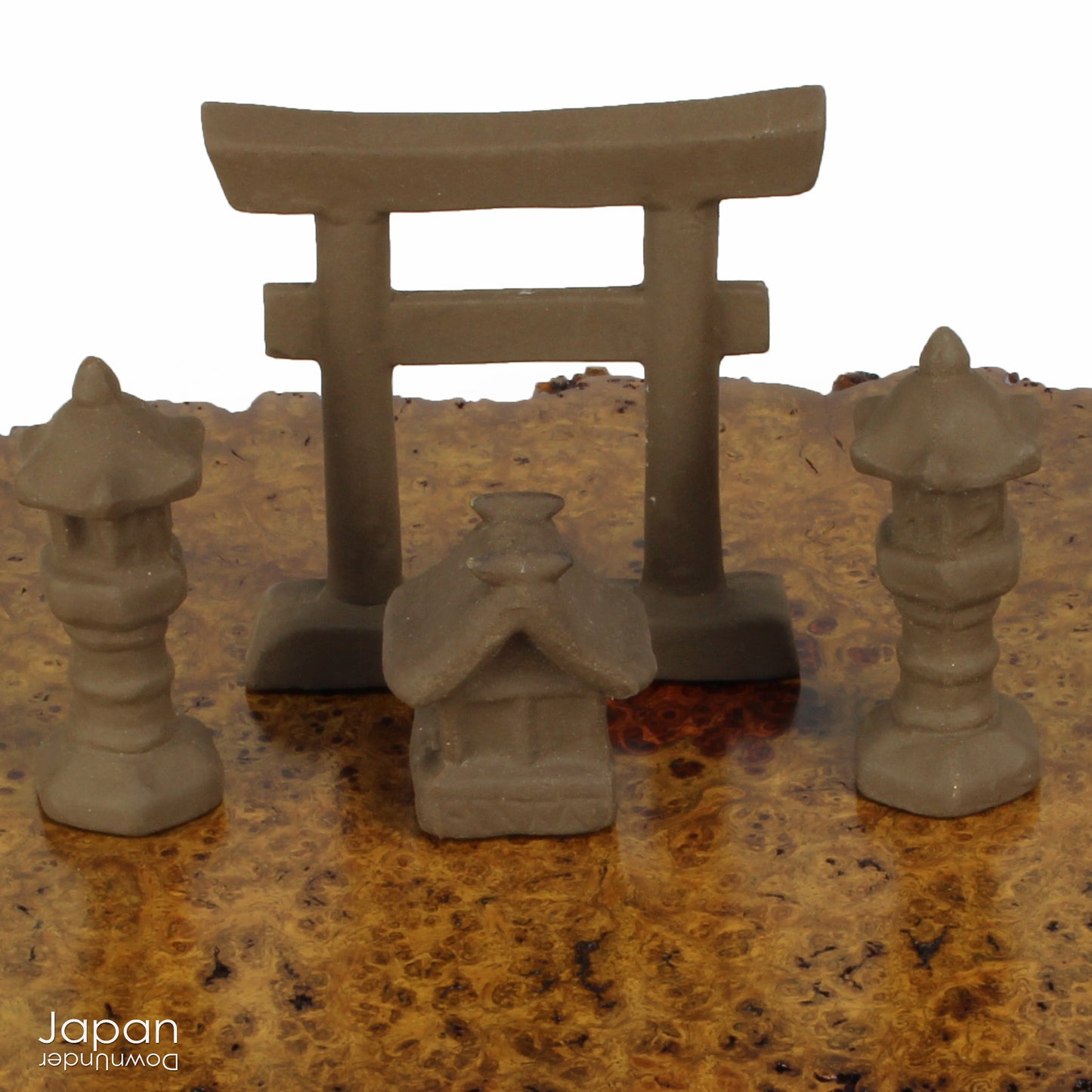 Bring your bonsai and suiseki presentations to life with this charming collection of vintage Japanese ceramic miniatures. Known as tenkei or tenpai, these small accessory pieces are traditionally used to create scale, evoke atmosphere, and infuse scenes with storytelling and imagination.