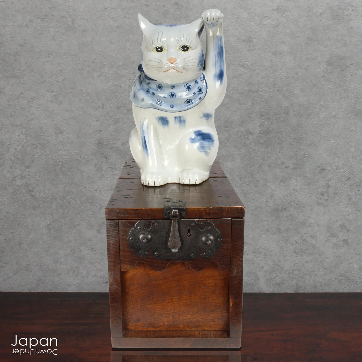 Add a timeless touch of Japanese heritage to your space with this stunning, handcrafted money box from the 1800s. A truly rare find, this large zeni bako was once used by merchants during the Edo period to securely store their takings, offering both historical significance and rustic charm.