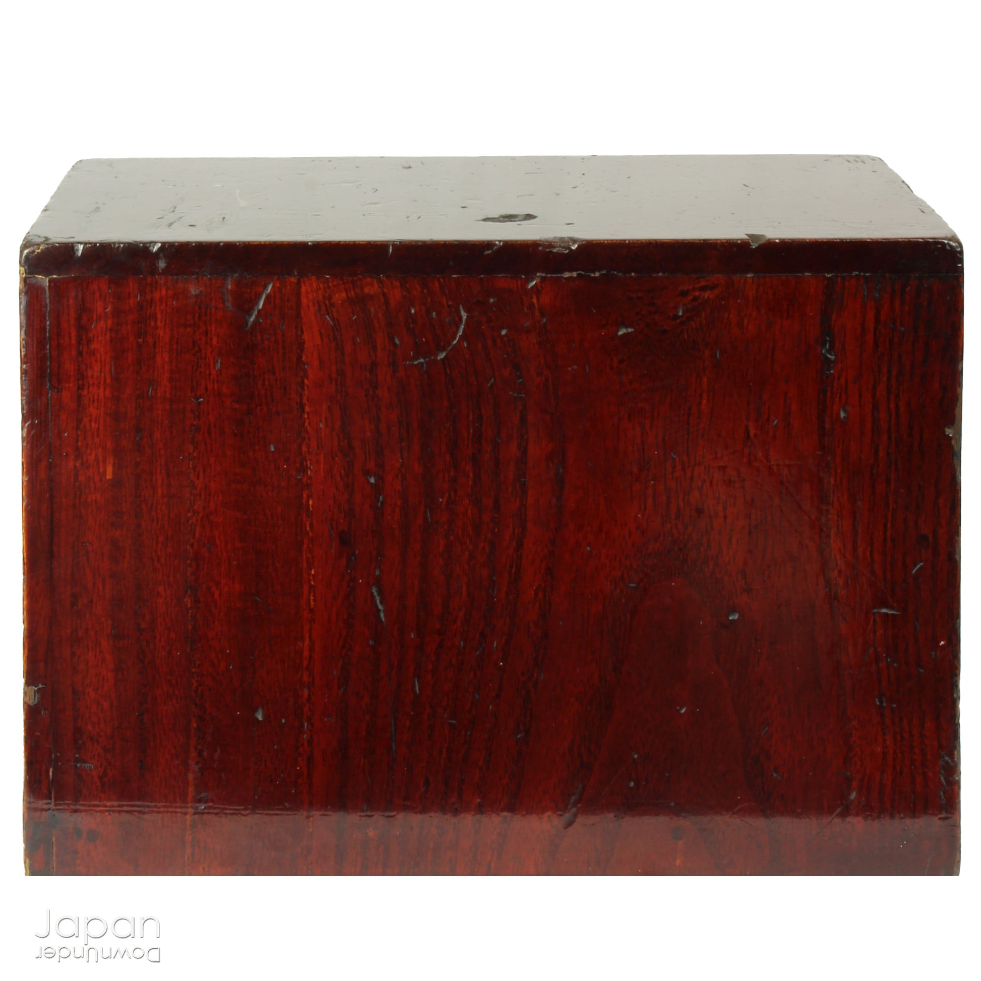 Discover the quiet charm of this petite Taisho era Japanese lacquered wood box - a piece that blends humble functionality with an understated elegance. Designed for storing your most cherished small items, it brings a subtle touch of folk artistry to any setting while offering a truly storied way to organize and display.