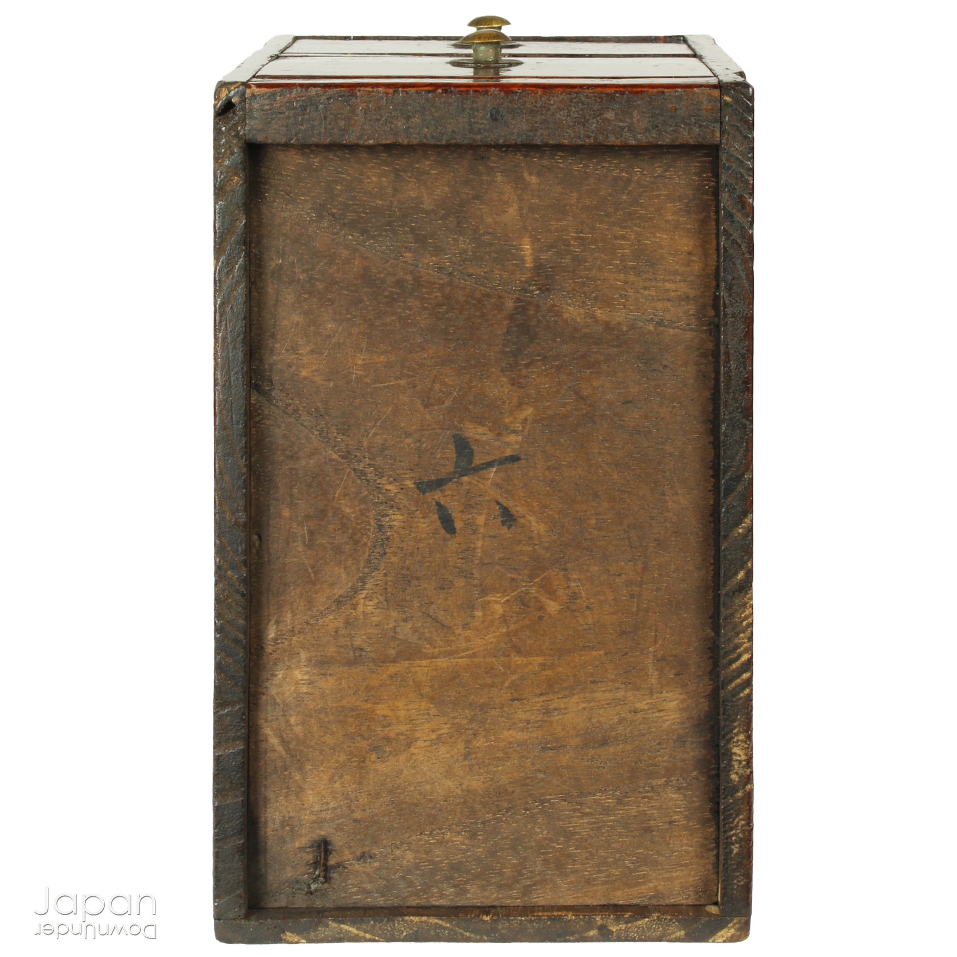 Discover the quiet charm of this petite Taisho era Japanese lacquered wood box - a piece that blends humble functionality with an understated elegance. Designed for storing your most cherished small items, it brings a subtle touch of folk artistry to any setting while offering a truly storied way to organize and display.