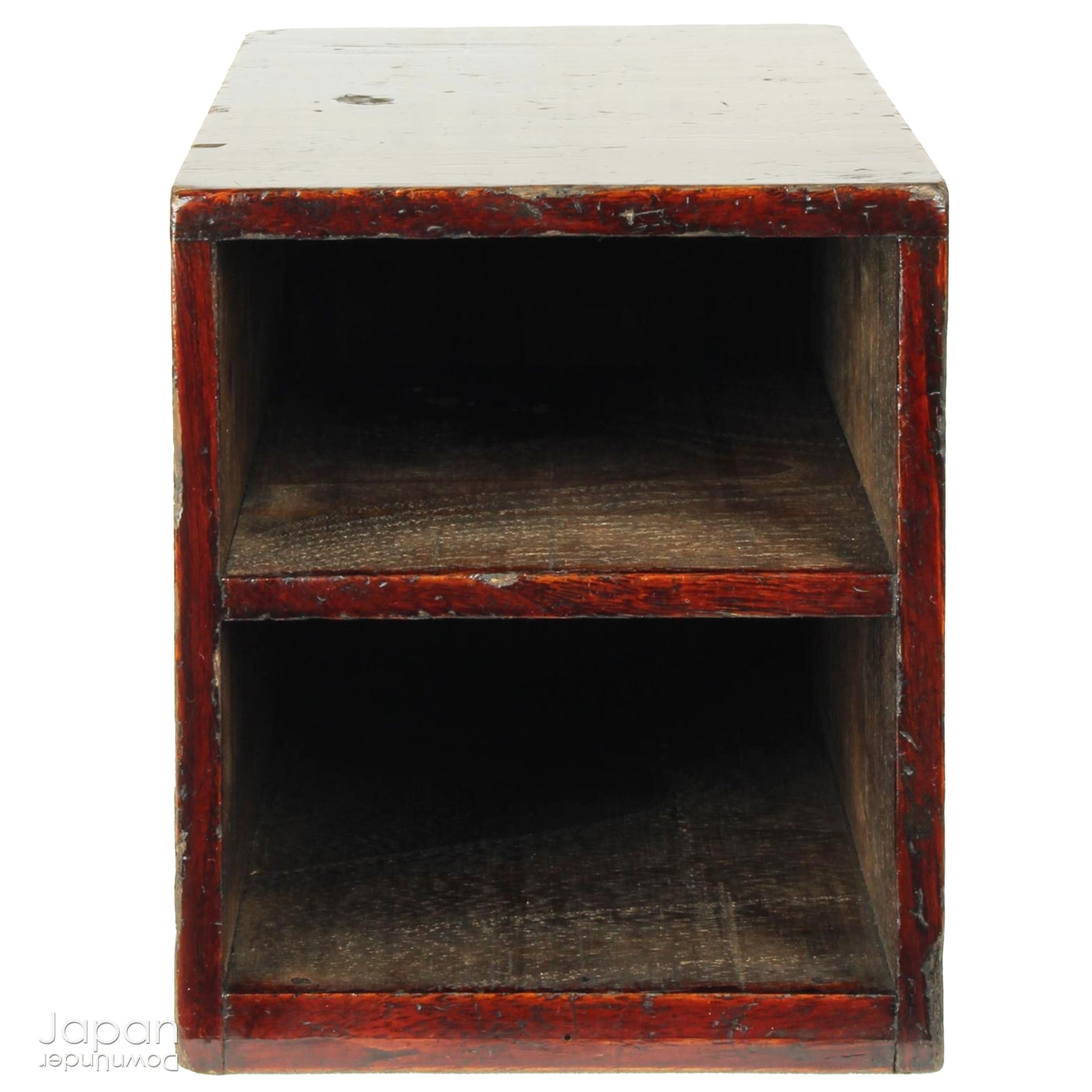 Discover the quiet charm of this petite Taisho era Japanese lacquered wood box - a piece that blends humble functionality with an understated elegance. Designed for storing your most cherished small items, it brings a subtle touch of folk artistry to any setting while offering a truly storied way to organize and display.