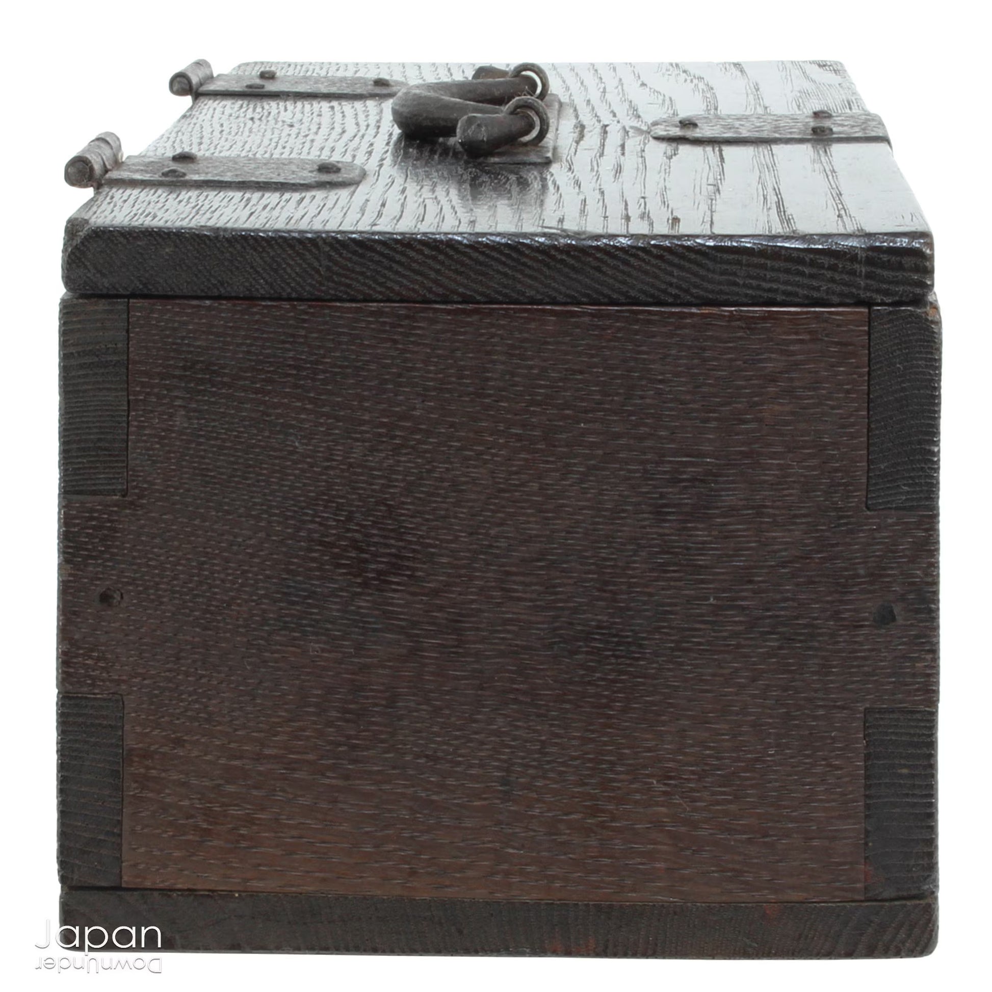 Uncover the quiet charm of this small wooden box from Japan’s Meiji period - a timeless piece where rustic practicality meets understated beauty. Modest in size but rich in character, this box offers a refined way to store your cherished small items while adding a touch of historical elegance to any space.