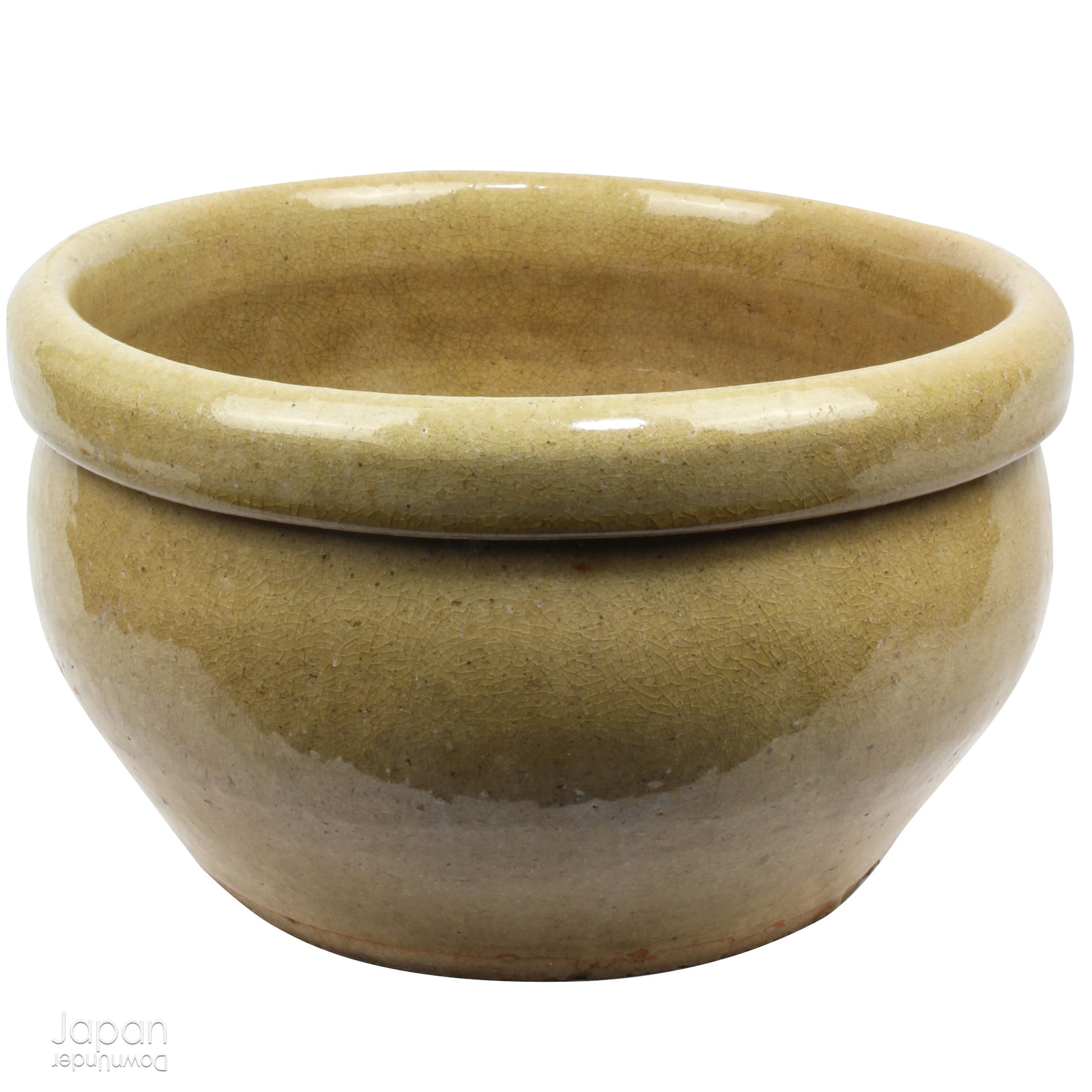 Add a touch of timeless history to your kitchen with this exquisite antique folk art stoneware mixing bowl. A true vintage gem, it offers a captivating glimpse into the artistry of the Edo and Meiji eras.
