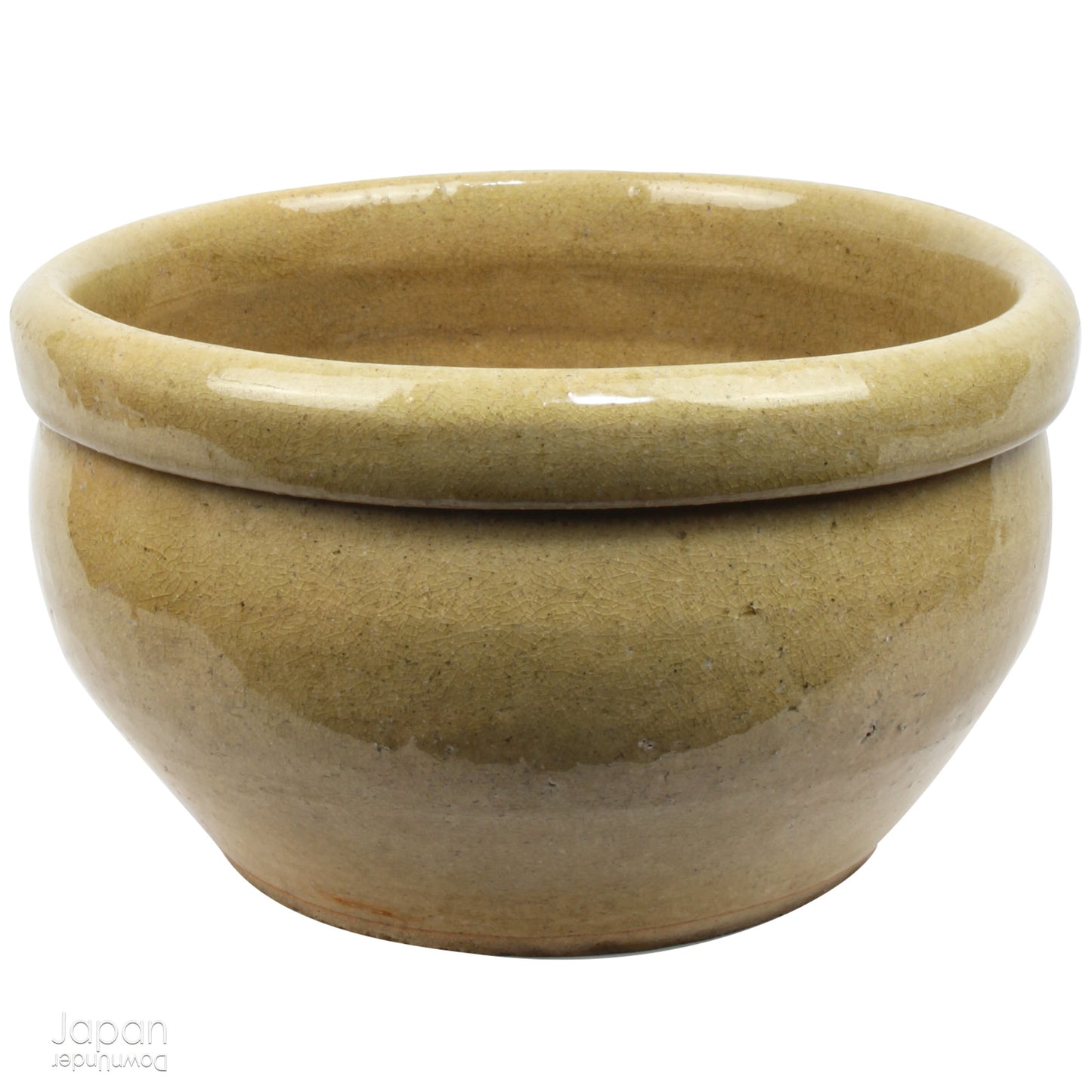 Add a touch of timeless history to your kitchen with this exquisite antique folk art stoneware mixing bowl. A true vintage gem, it offers a captivating glimpse into the artistry of the Edo and Meiji eras.