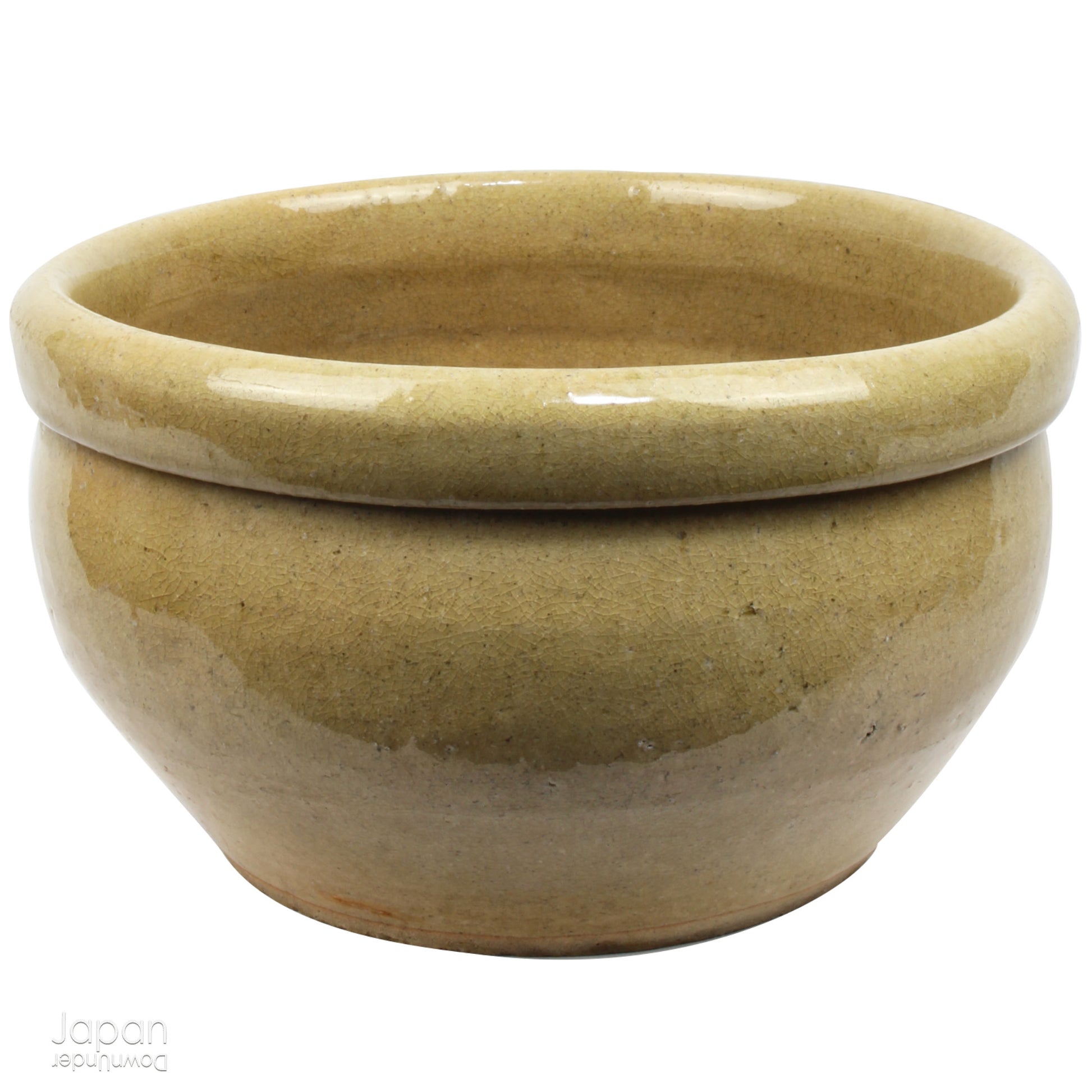 Add a touch of timeless history to your kitchen with this exquisite antique folk art stoneware mixing bowl. A true vintage gem, it offers a captivating glimpse into the artistry of the Edo and Meiji eras.