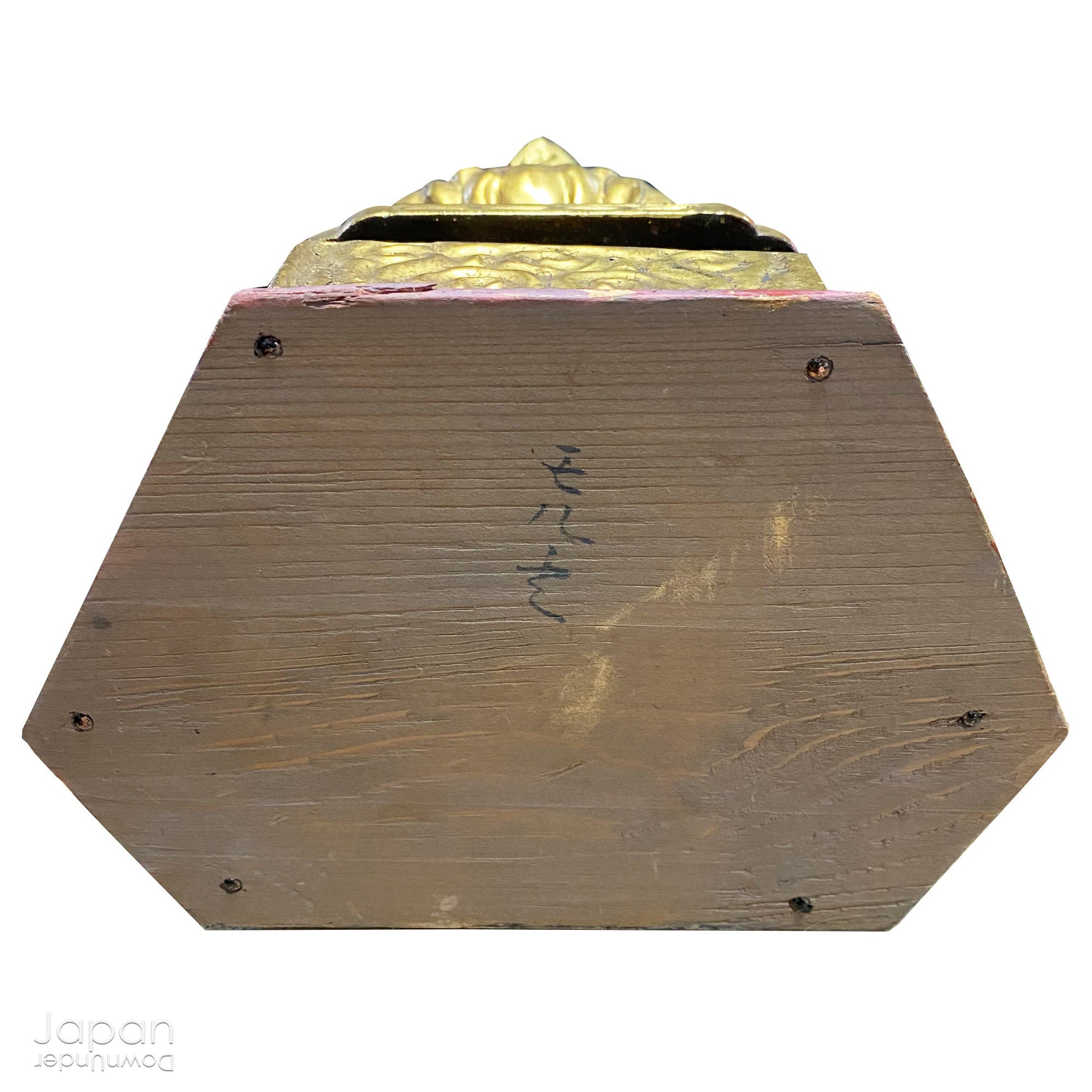 Bring a sense of ancient serenity and profound beauty to your home with this 15-inch Buddhist gold gilt wood Dainichi Nyorai statue. Handcrafted with exceptional attention to detail, this Japanese antique offers more than just a decorative piece.