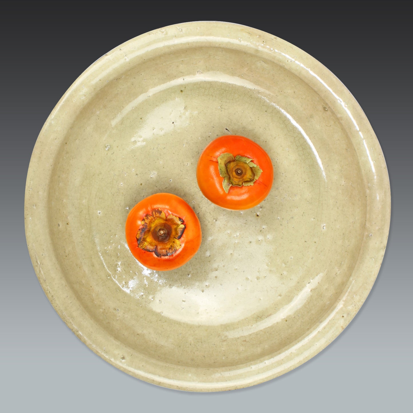 Step into a world of history and artistry with this stunning antique folk art large stoneware serving plate. A true vintage treasure, this piece offers a rare glimpse into the artistry of the Edo and Meiji eras, capturing the essence of a bygone time.