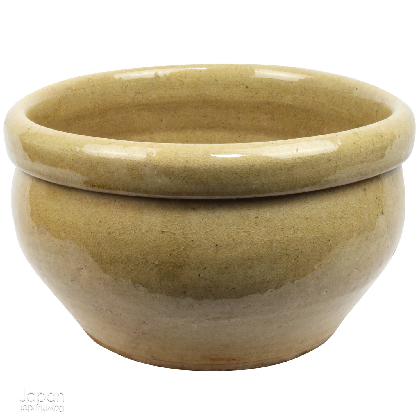 Add a touch of timeless history to your kitchen with this exquisite antique folk art stoneware mixing bowl. A true vintage gem, it offers a captivating glimpse into the artistry of the Edo and Meiji eras.