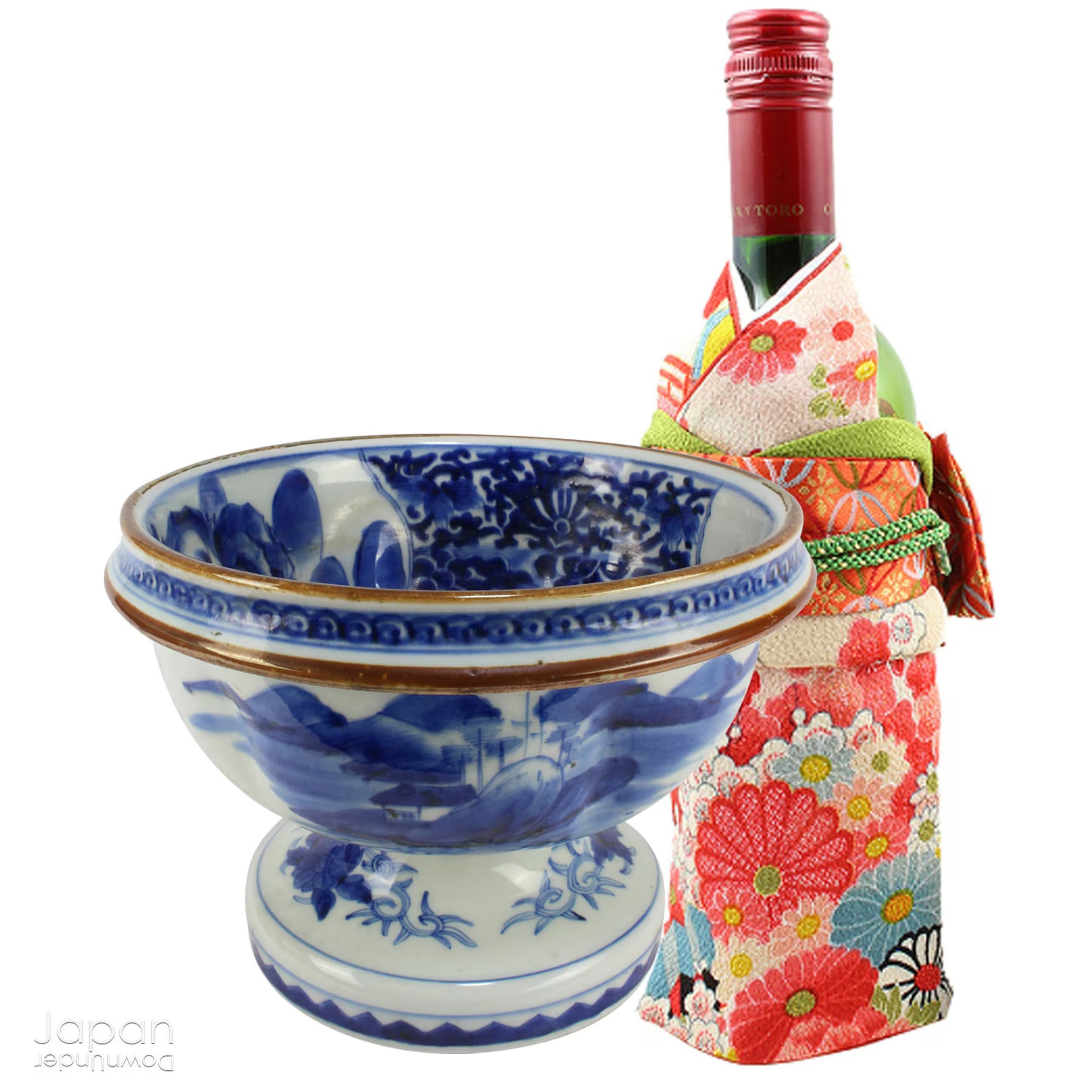 Elevate your home decor with this stunning antique blue and white Imari bowl on a stand. This rare and elegant piece features intricate hand-painted designs, both inside and out, showcasing craftsmanship that will captivate and enchant. Add a touch of sophistication and timeless beauty to any space with this exceptional treasure.