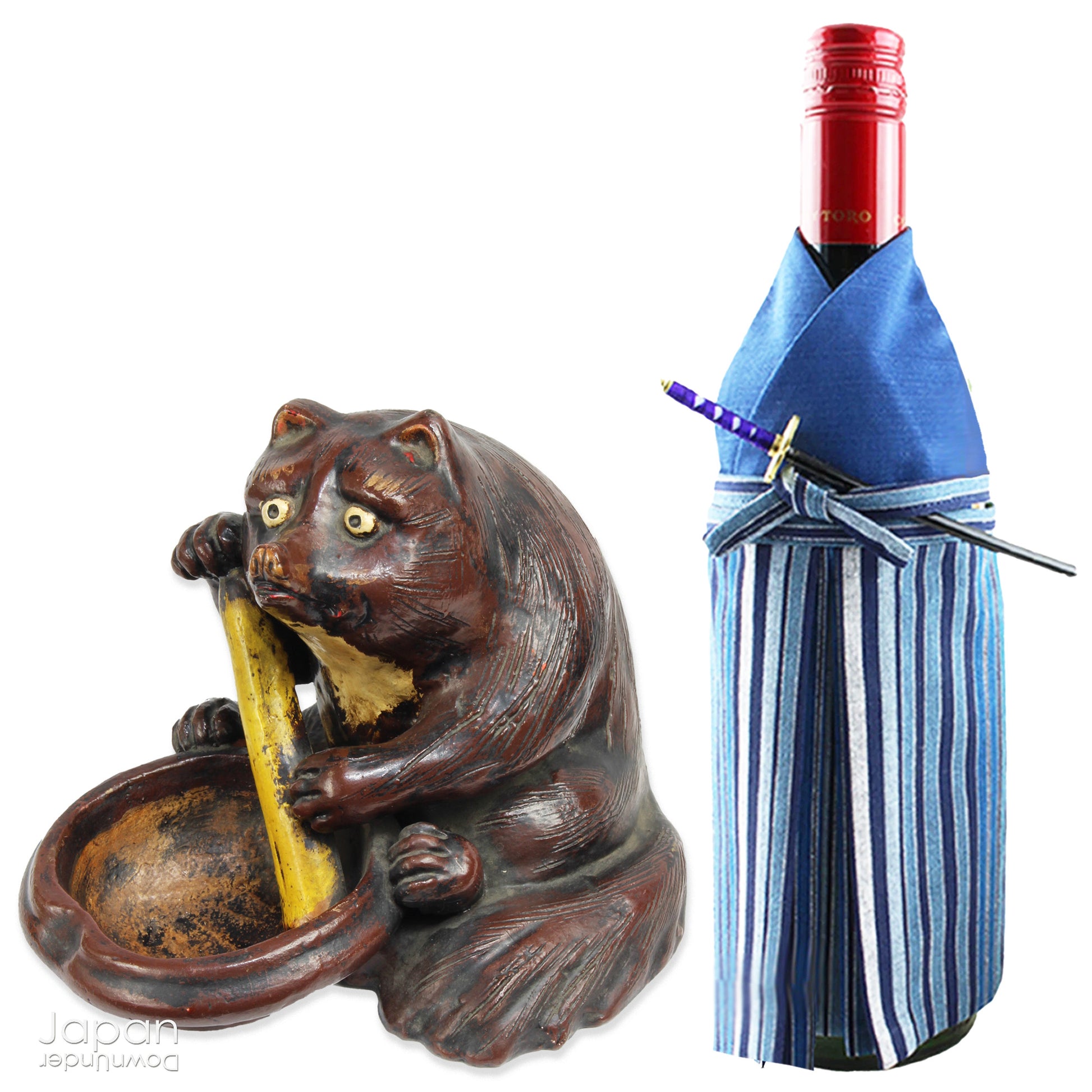 The tanuki has long been cherished in Japanese culture, evolving from a mischievous shapeshifter into a symbol of prosperity, good luck, and jovial mischief. Often associated with wealth and success in business, this playful figure is a familiar sight outside shops and homes - offering not just charm, but blessings too.