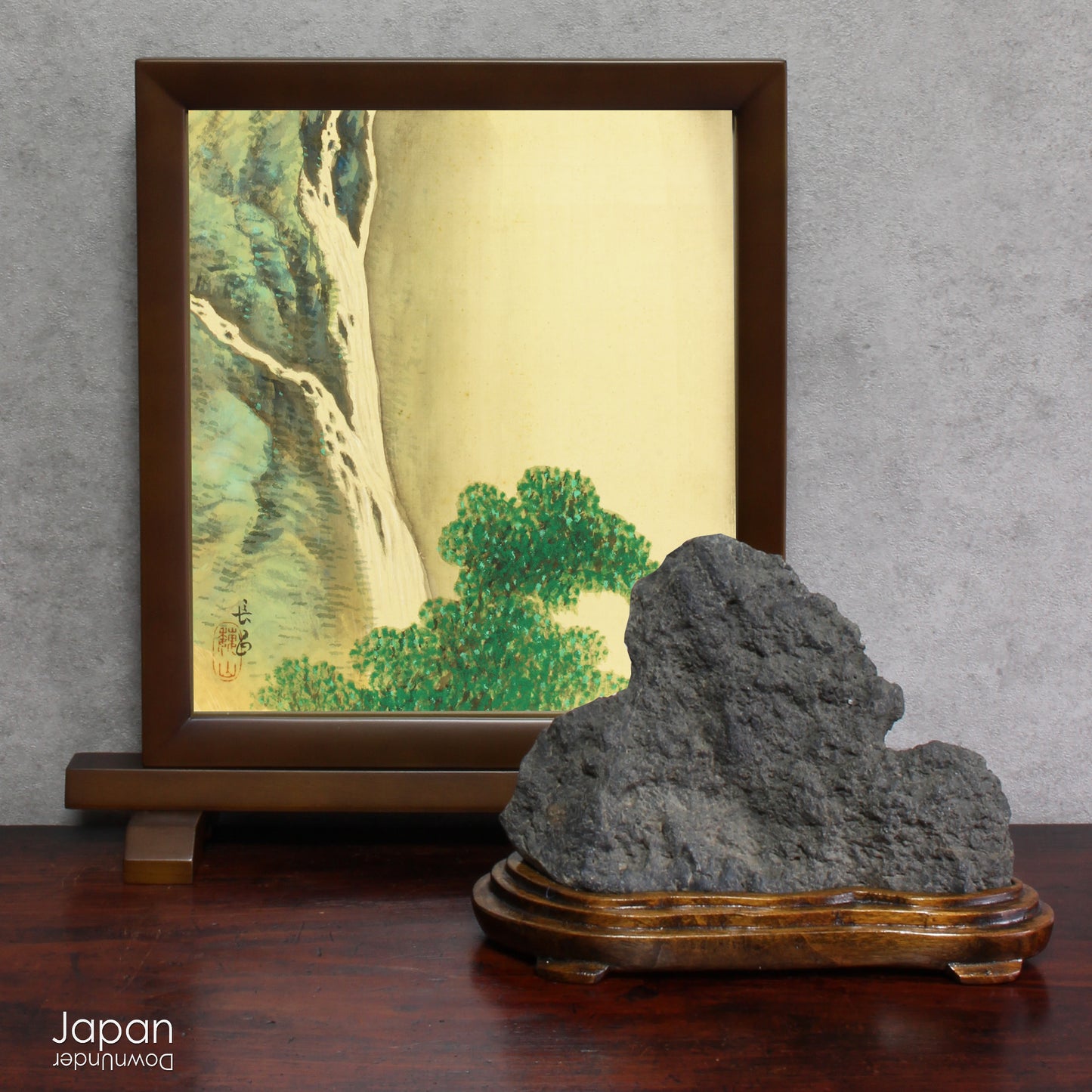 Add a touch of elegance to your space with this one-of-a-kind antique hand painted silk shikishi art board. Originally designed for display at the Japanese tea ceremony, this wonderful piece of art is filled with traditional charm.
