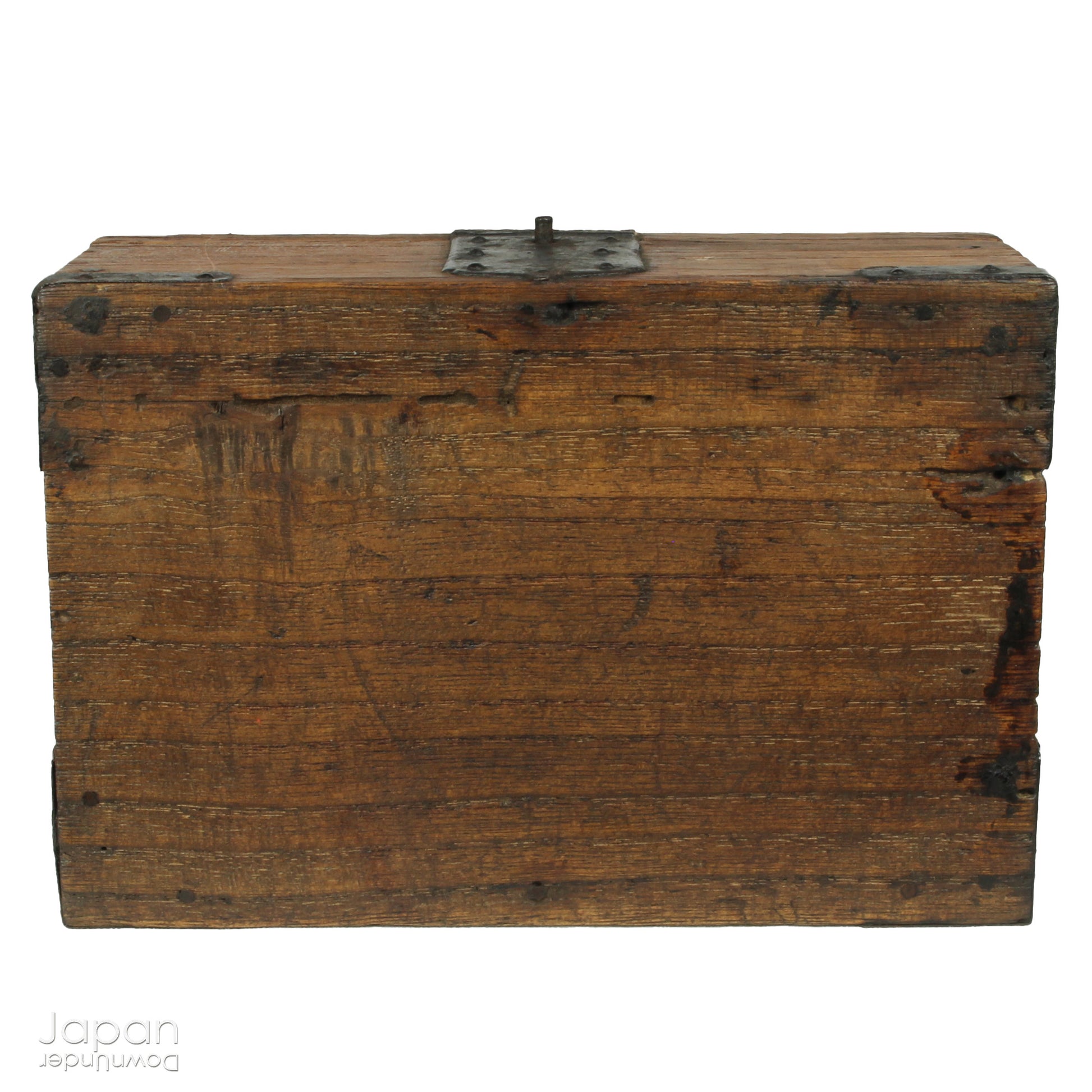 Discover the understated beauty of this Meiji era, small Japanese wooden box, a piece that effortlessly blends rustic simplicity with practical elegance. Perfect for storing your cherished small items, it adds a subtle touch of folk art to any space while offering a unique, storied storage solution.