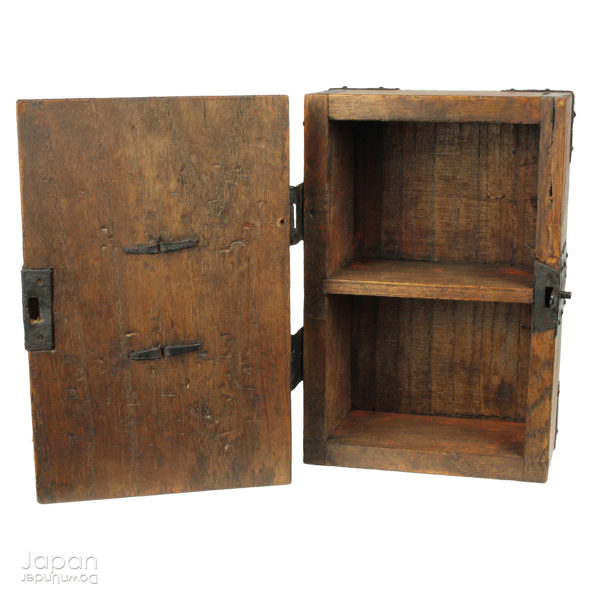 Discover the understated beauty of this Meiji era, small Japanese wooden box, a piece that effortlessly blends rustic simplicity with practical elegance. Perfect for storing your cherished small items, it adds a subtle touch of folk art to any space while offering a unique, storied storage solution.