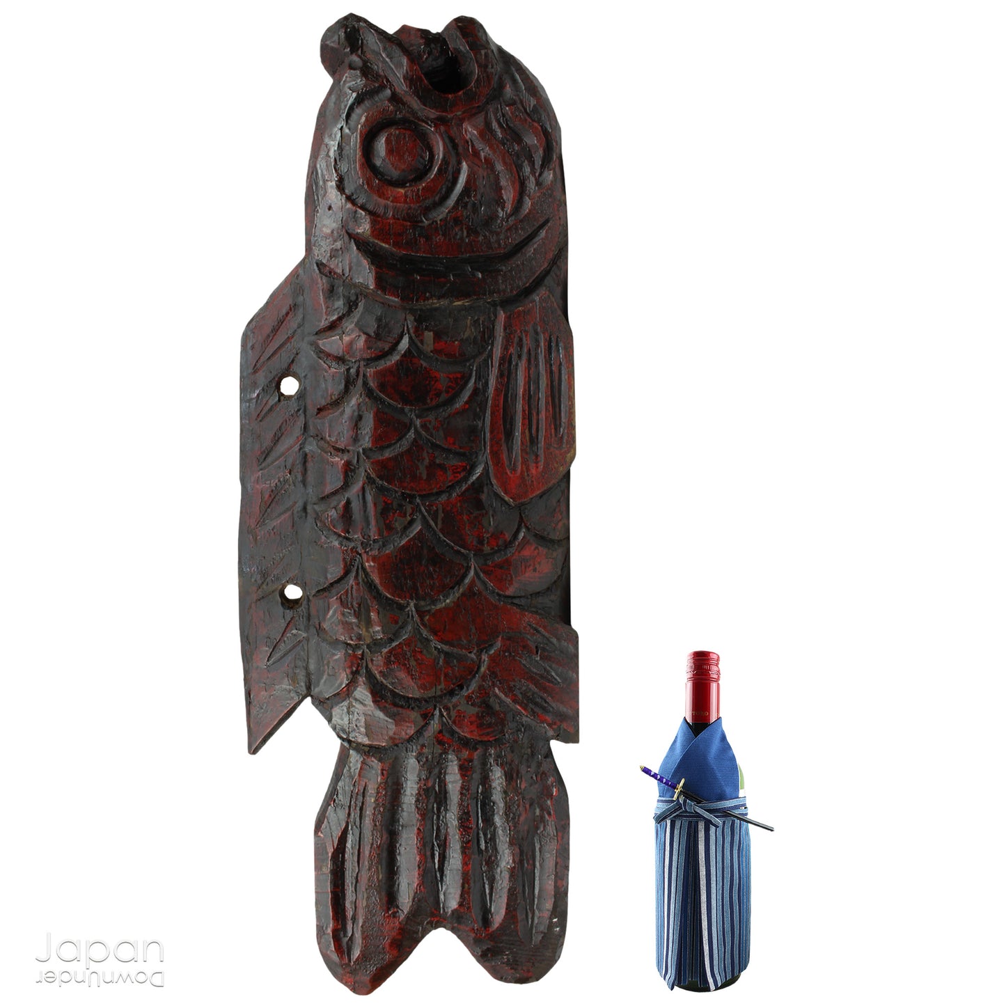 Transform your space with the beauty and history of this remarkable extra-large wooden Buddhist fish drum, a stunning piece that effortlessly blends rustic elegance with spiritual significance. Handcrafted with precision and care, this drum serves as a striking religious accent, perfect for any space with a touch of serenity and cultural depth.