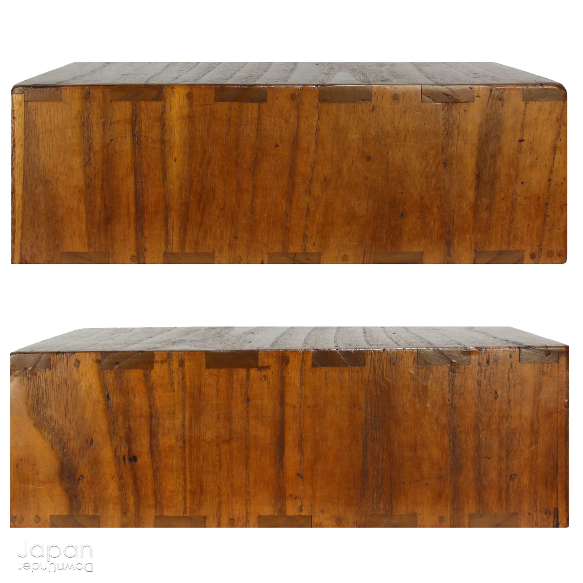 Add a touch of history and heritage to your desk with this antique Japanese medicine chest -  a beautifully rustic piece that blends traditional folk art with everyday functionality. Once used in a centuries-old system of home-based healthcare, this small storage box now offers a unique and charming way to organize your workspace.