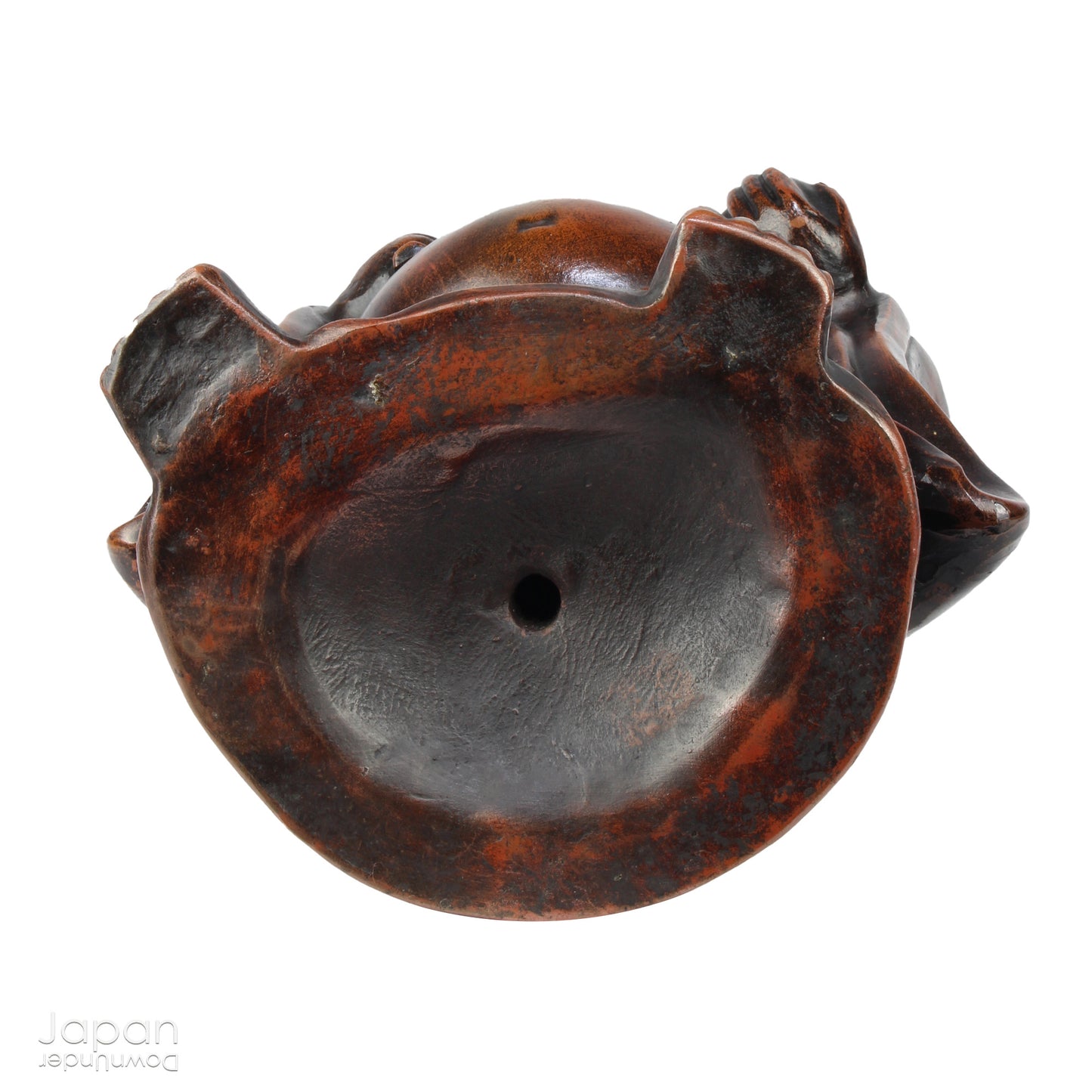 Step into the elegance of Japanese craftsmanship with this remarkable Meiji-era Bizen Hotei god sculpture. This rare treasure, with its understated yet powerful presence, invites the spirit of ancient Japanese artistry into your space. Whether you're an avid art collector, a lover of history, or simply someone who treasures the beauty of authentic craftsmanship, this piece offers a perfect blend of art, culture, and symbolism.