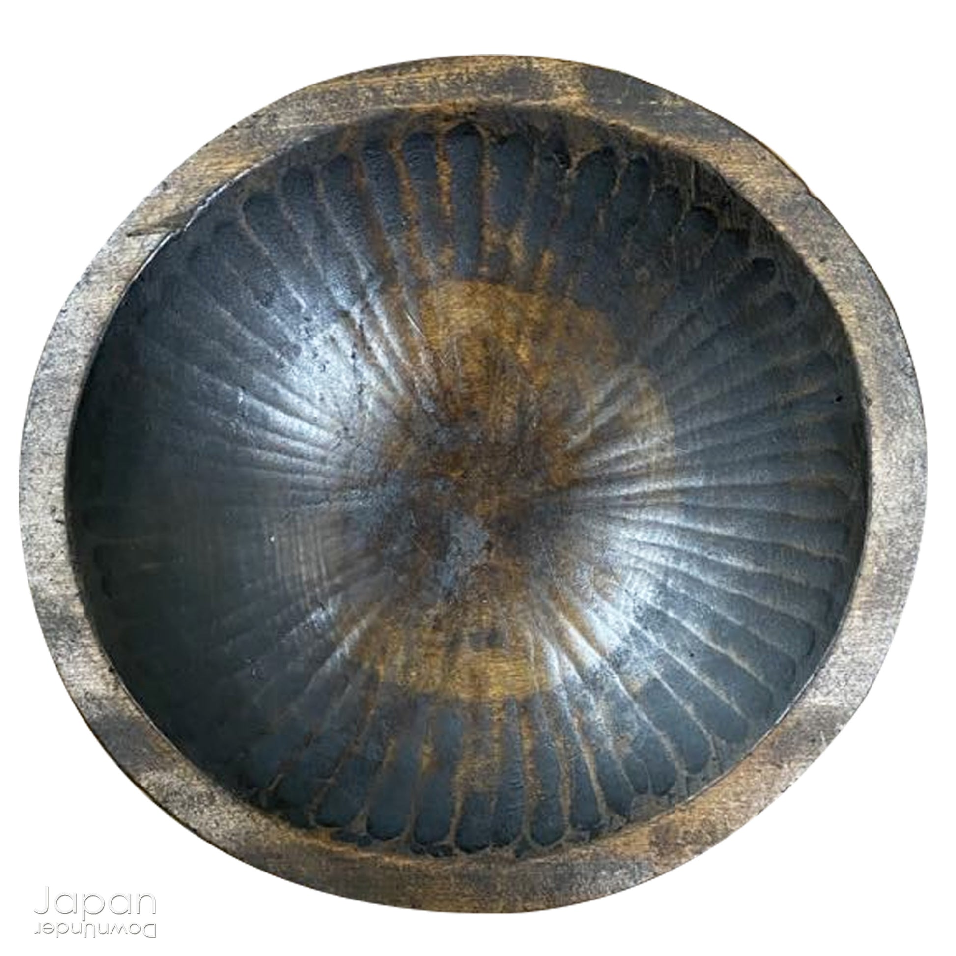 Discover a truly unique artifact of Japanese folk craftsmanship - a rare, hand-carved hinoki wood tray from the 1800s, once used in the traditional silk industry. This shallow wooden vessel, carved from a single piece of tree trunk, was originally designed to collect silkworm cocoons - a daily tool in the lives of sericulture farmers during Japan’s Meiji Era (1868–1912).