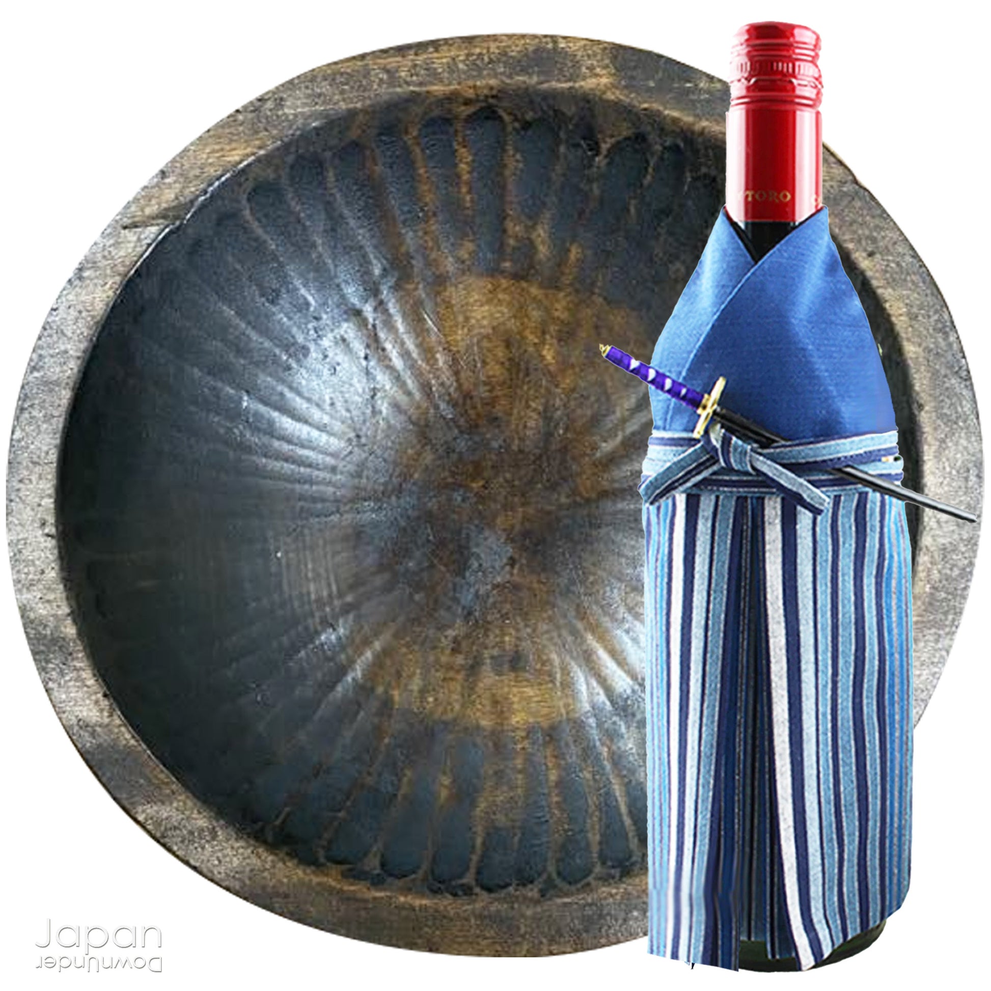 Discover a truly unique artifact of Japanese folk craftsmanship - a rare, hand-carved hinoki wood tray from the 1800s, once used in the traditional silk industry. This shallow wooden vessel, carved from a single piece of tree trunk, was originally designed to collect silkworm cocoons - a daily tool in the lives of sericulture farmers during Japan’s Meiji Era (1868–1912).