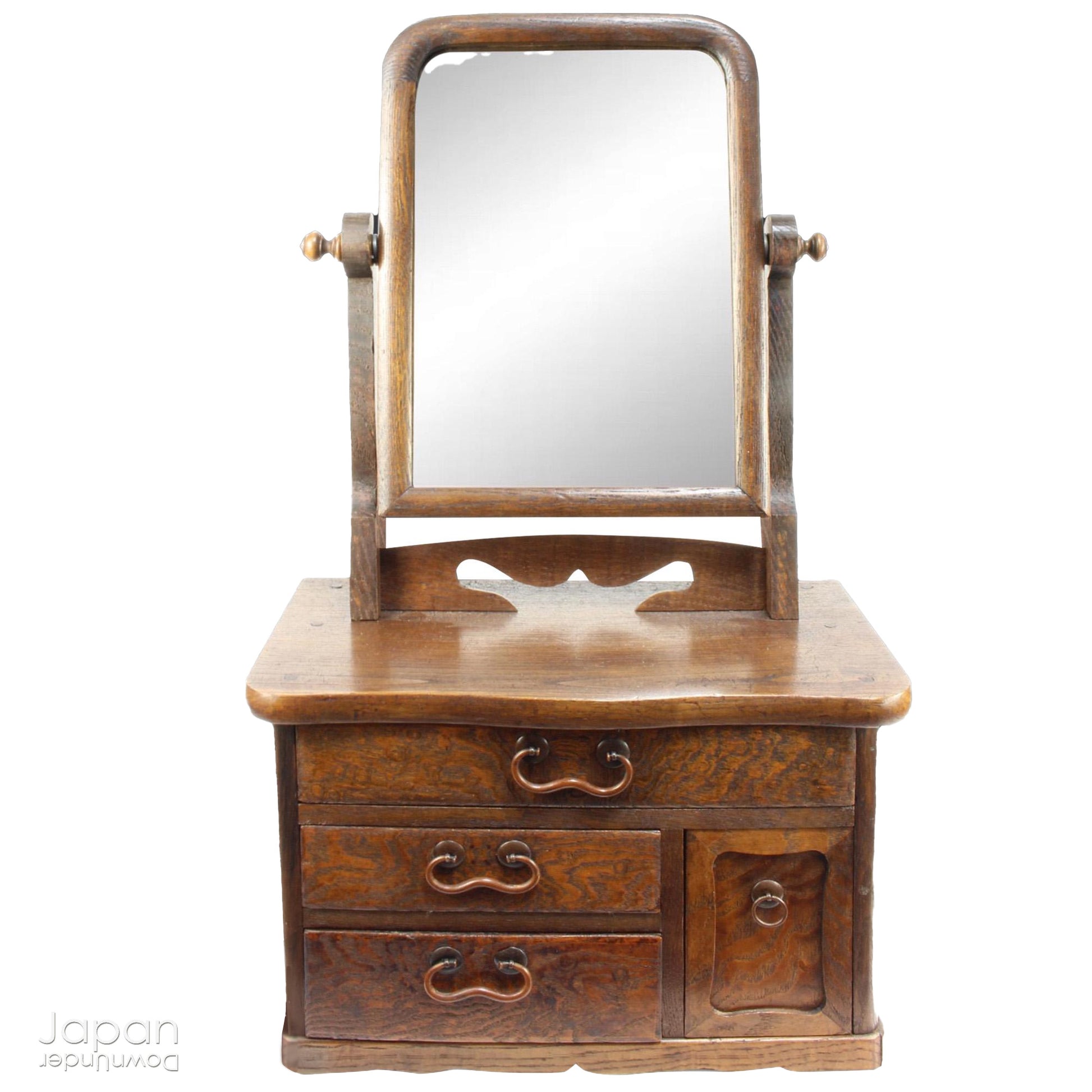 Step into the elegance of the past with this exquisite Kyodai (vanity), a true antique treasure from the 1920s. This delicate piece effortlessly combines history and practicality, perfect for bringing character and charm into modern homes.