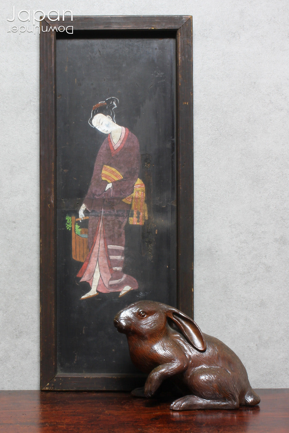 Step back in time with this wonderful Meiji era Bizen rabbit sculpture, a rare treasure that brings the essence of Japanese artistry into your home. This beautifully minimalist figure radiates rustic charm, effortlessly enhancing any room with its unique character and craftsmanship. Perfect for art collectors, enthusiasts, or anyone who appreciates the beauty of history captured in ceramic form.