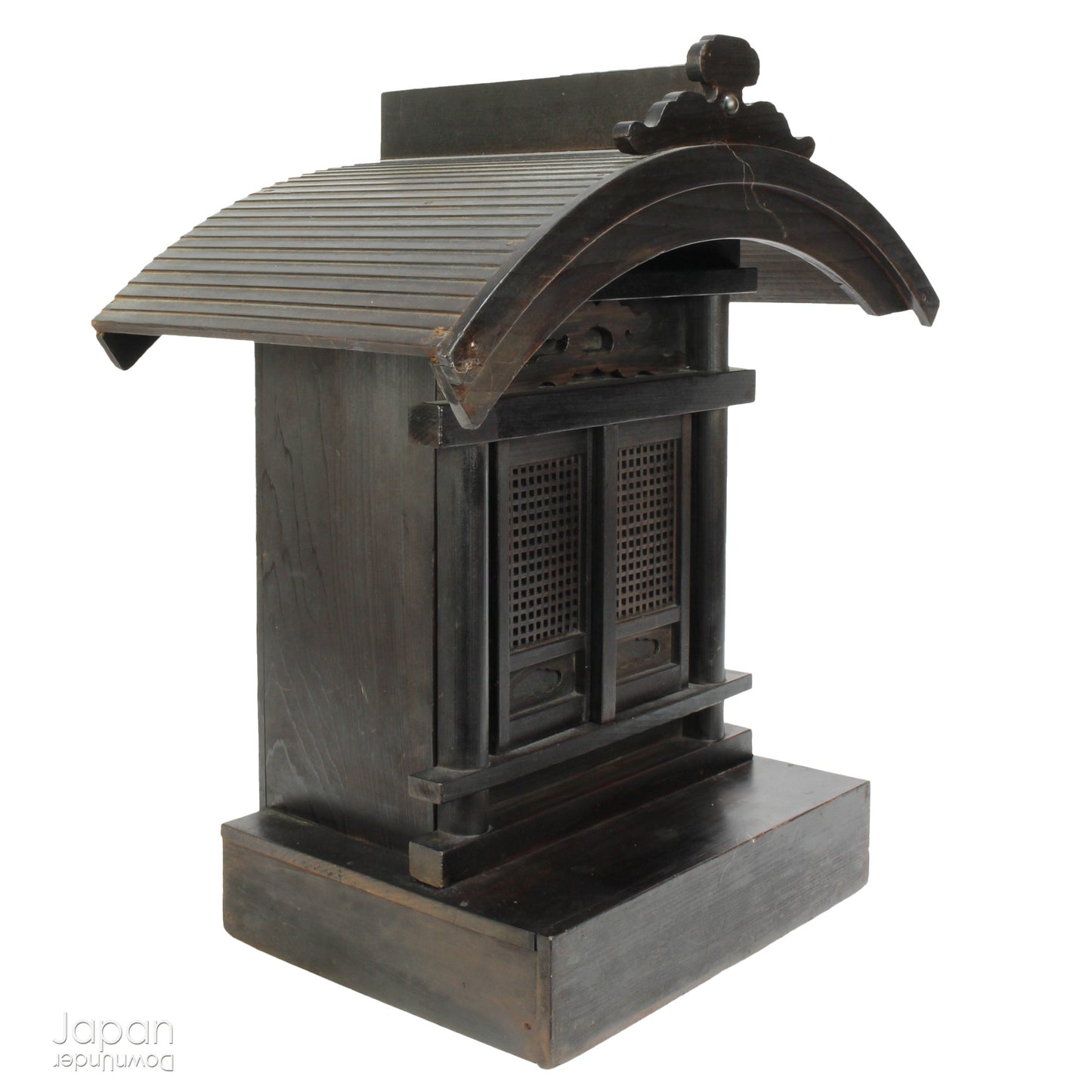 Bring a piece of history into your home with this 1900’s Shinto folk faith shrine, perfect for creating a sacred space on your own kamidana (god shelf) or within your home. This antique religious decor features the lucky gods, Ebisu and Daikoku