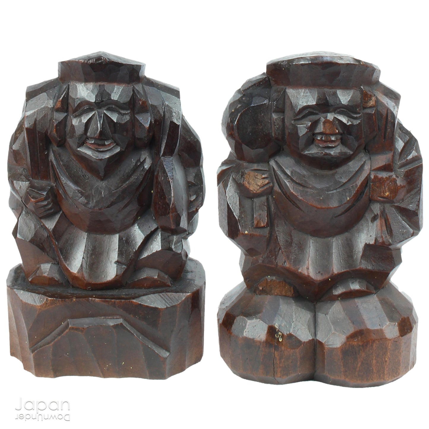 Bring a piece of history into your home with this 1900’s Shinto folk faith shrine, perfect for creating a sacred space on your own kamidana (god shelf) or within your home. This antique religious decor features the lucky gods, Ebisu and Daikoku