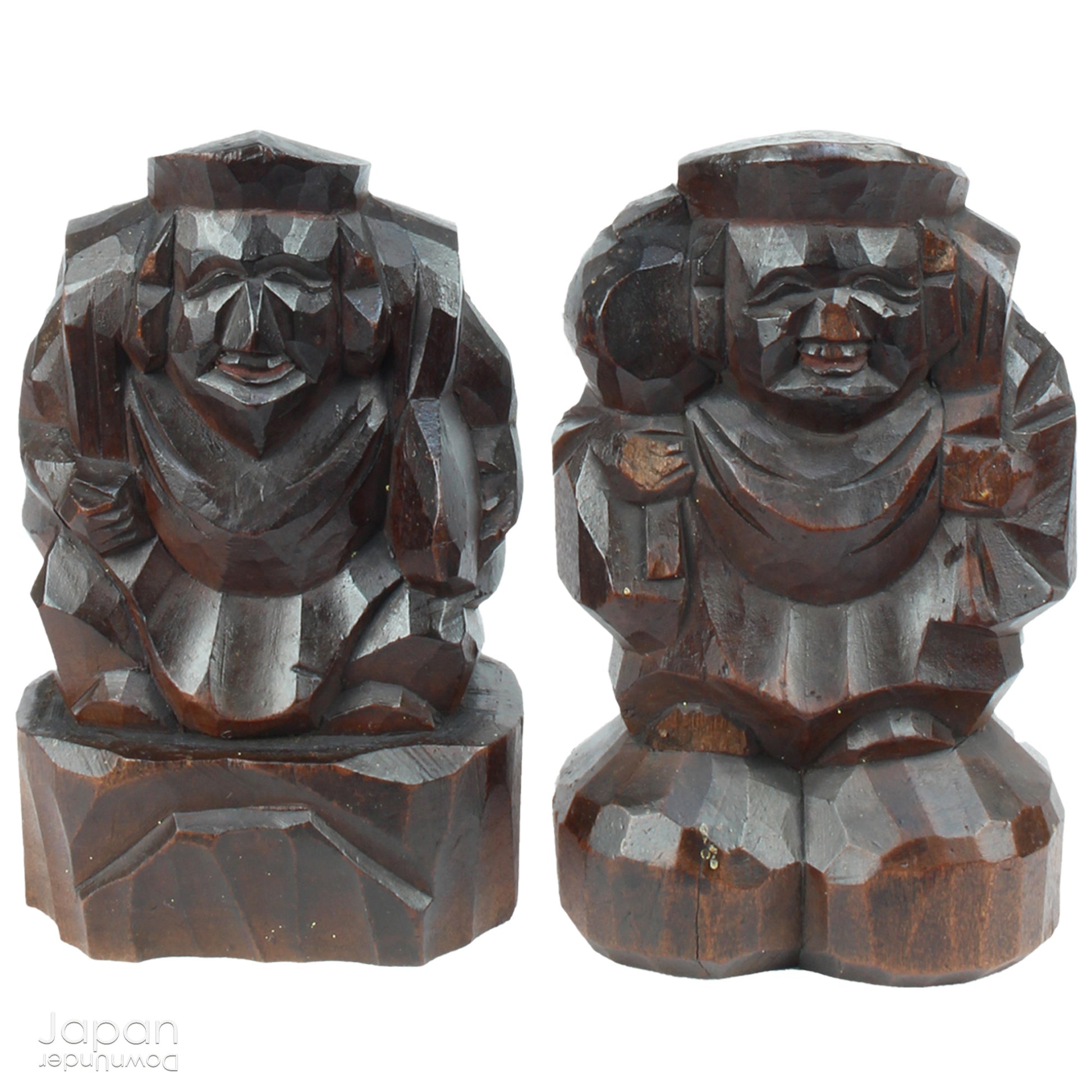 Bring a piece of history into your home with this 1900’s Shinto folk faith shrine, perfect for creating a sacred space on your own kamidana (god shelf) or within your home. This antique religious decor features the lucky gods, Ebisu and Daikoku