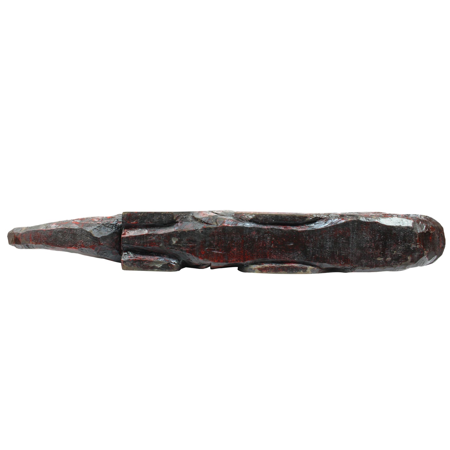 Transform your space with the beauty and history of this remarkable extra-large wooden Buddhist fish drum, a stunning piece that effortlessly blends rustic elegance with spiritual significance. Handcrafted with precision and care, this drum serves as a striking religious accent, perfect for any space with a touch of serenity and cultural depth.