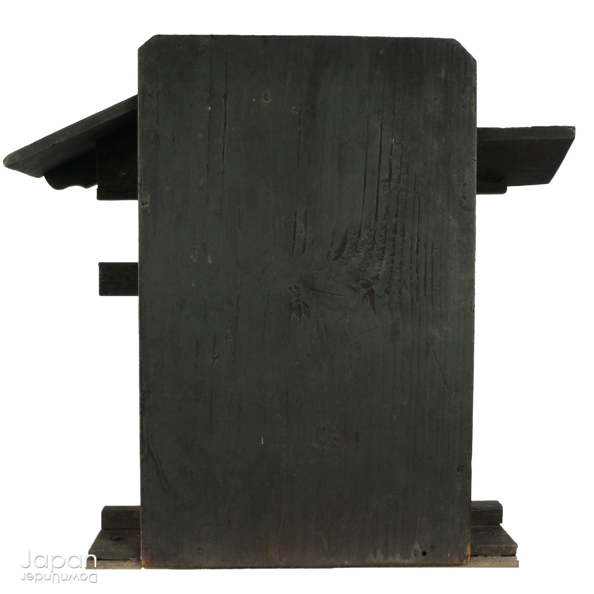 This charming Edo-period Shinto shrine is a rare and beautiful find - an authentic piece once cherished in a traditional Japanese country home. It originally held pride of place on the kamidana (god shelf), serving as a sacred site for daily offerings and prayers. Nestled within are a pair of hand-carved Inari foxes - protective spirits known to bring fortune, fertility, and blessings.