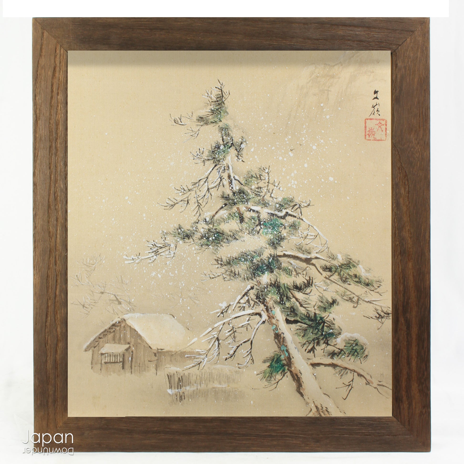 Add a touch of elegance to your space with this one-of-a-kind antique hand painted silk shikishi art board. Originally designed for display at the Japanese tea ceremony, this wonderful piece of art is filled with traditional charm.