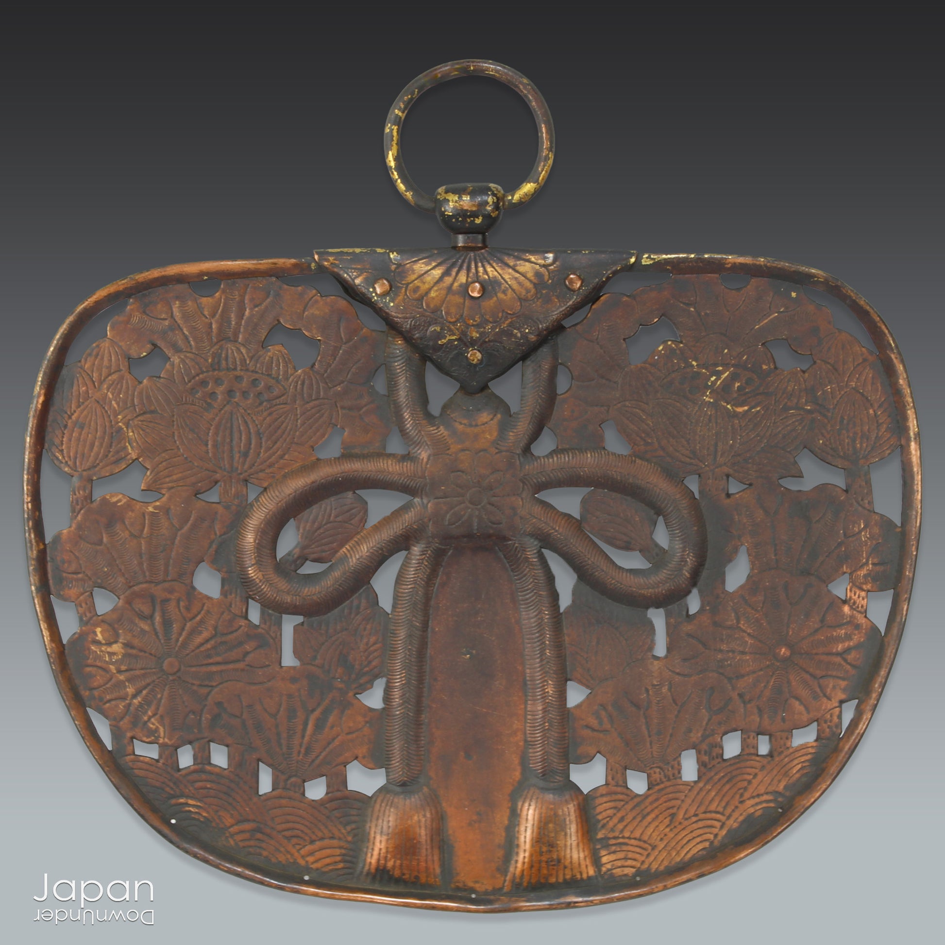Infuse your home with serenity and elegance with this remarkable antique bronze Buddhist lotus flower plaque. Crafted with intricate details, this stunning votive offering is a symbol of tranquility and grace, making it the perfect addition to your meditation space or as a unique decor accent.