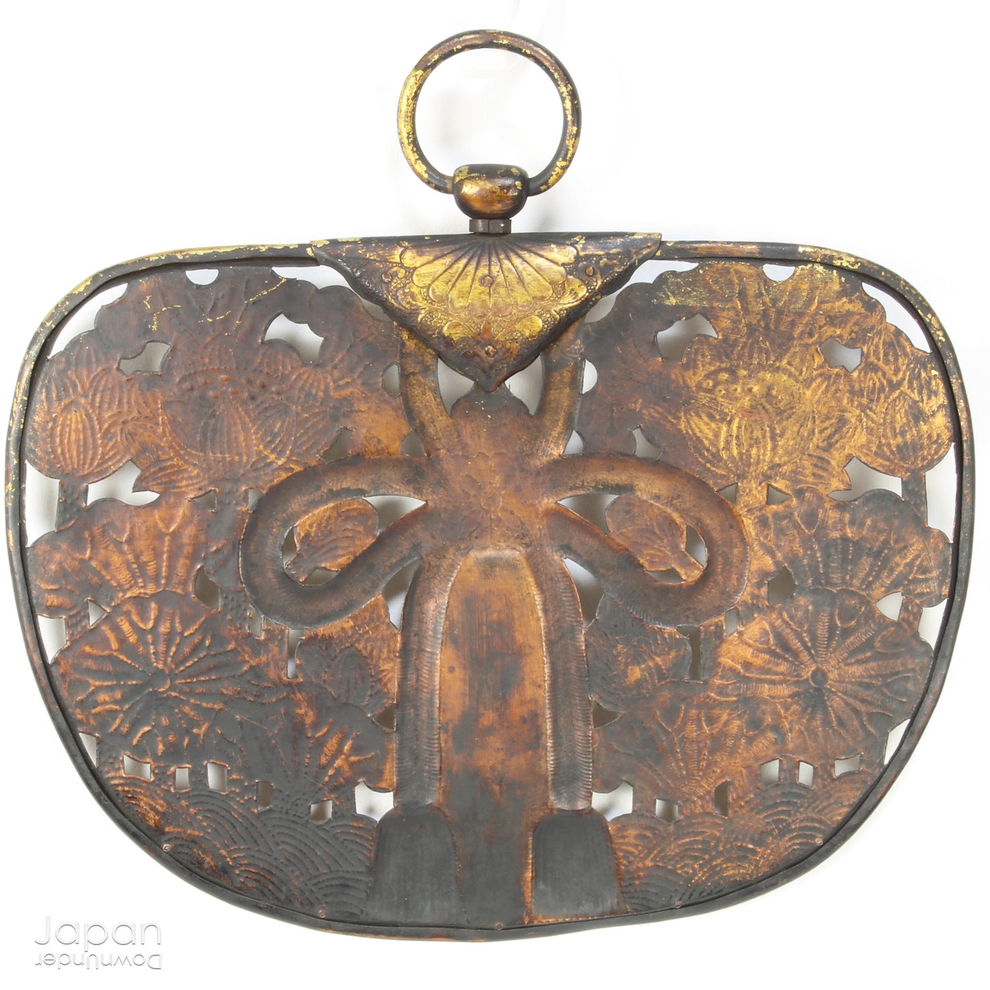 Infuse your home with serenity and elegance with this remarkable antique bronze Buddhist lotus flower plaque. Crafted with intricate details, this stunning votive offering is a symbol of tranquility and grace, making it the perfect addition to your meditation space or as a unique decor accent.