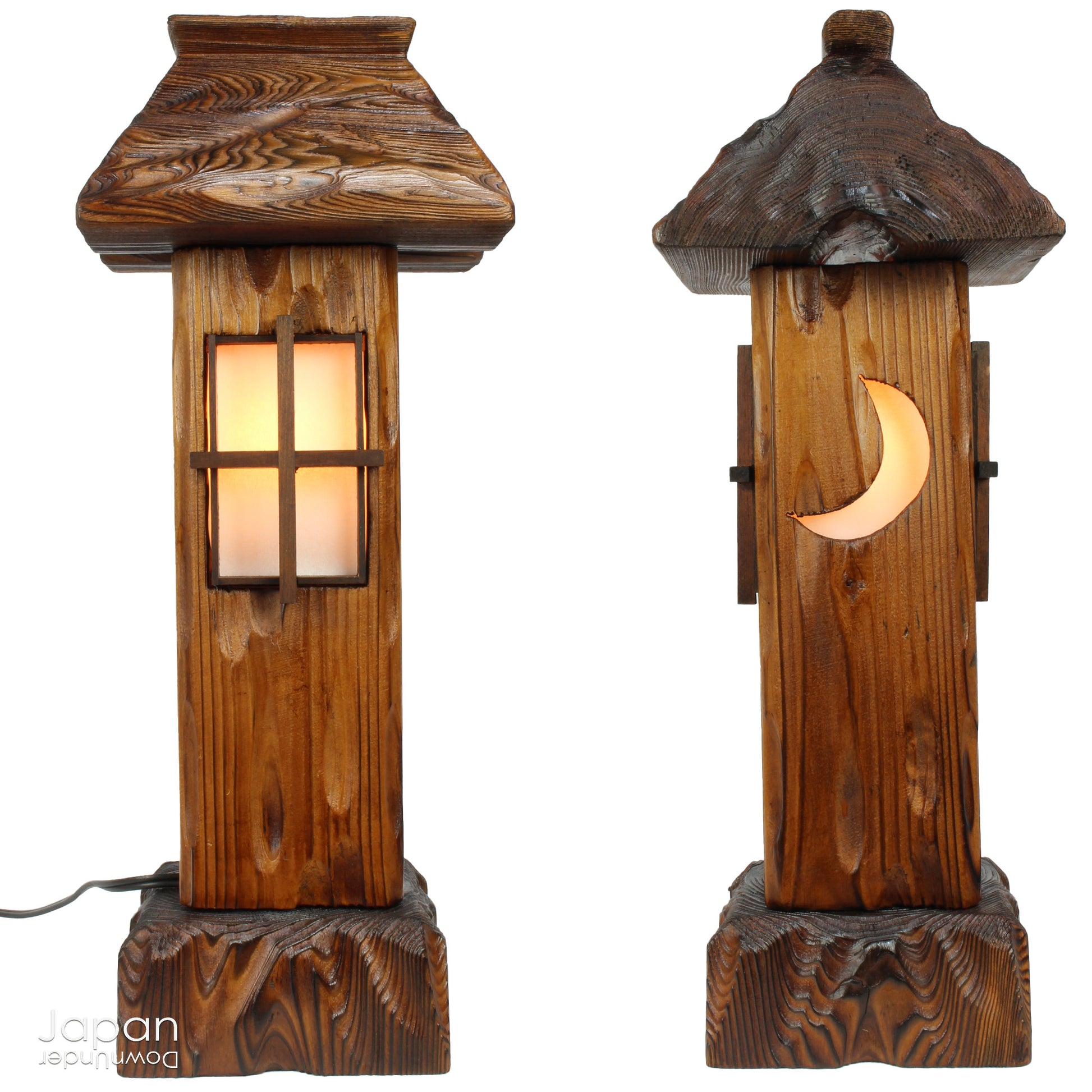 Bring warmth and tranquility to your home with this stunning vintage Japanese table lamp, crafted from Akita cedar wood. Inspired by the serene beauty of traditional Japanese garden lanterns, this unique piece casts a soft, ambient glow, perfect for creating a peaceful atmosphere in any room and adding a touch of Zen to your home.