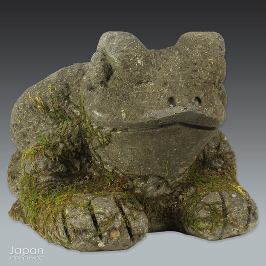 Transform your garden or indoor space with the timeless beauty and positive energy of our traditional Japanese stone frog garden decor. Known for symbolizing good fortune, luck, and protection, this delightful frog will bring a sense of tranquility and joy wherever it is placed.