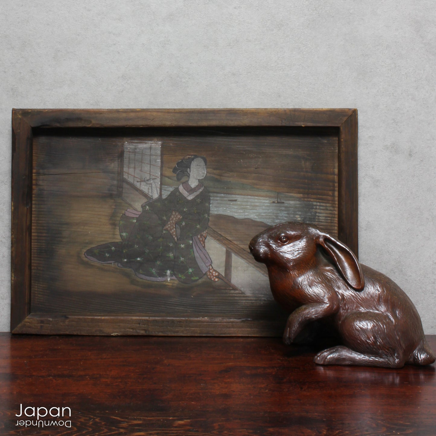 Step back in time with this wonderful Meiji era Bizen rabbit sculpture, a rare treasure that brings the essence of Japanese artistry into your home. This beautifully minimalist figure radiates rustic charm, effortlessly enhancing any room with its unique character and craftsmanship. Perfect for art collectors, enthusiasts, or anyone who appreciates the beauty of history captured in ceramic form.
