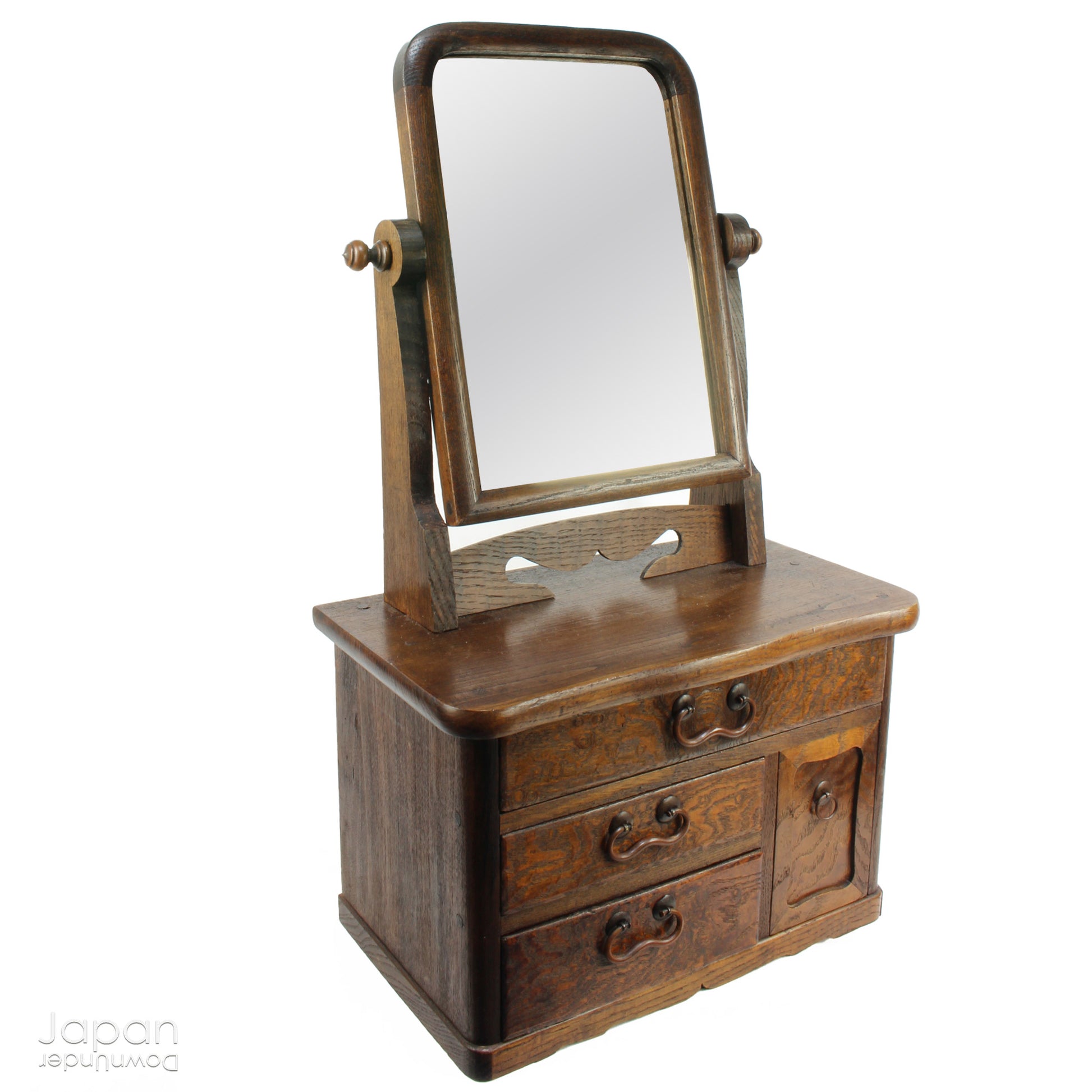 Step into the elegance of the past with this exquisite Kyodai (vanity), a true antique treasure from the 1920s. This delicate piece effortlessly combines history and practicality, perfect for bringing character and charm into modern homes.