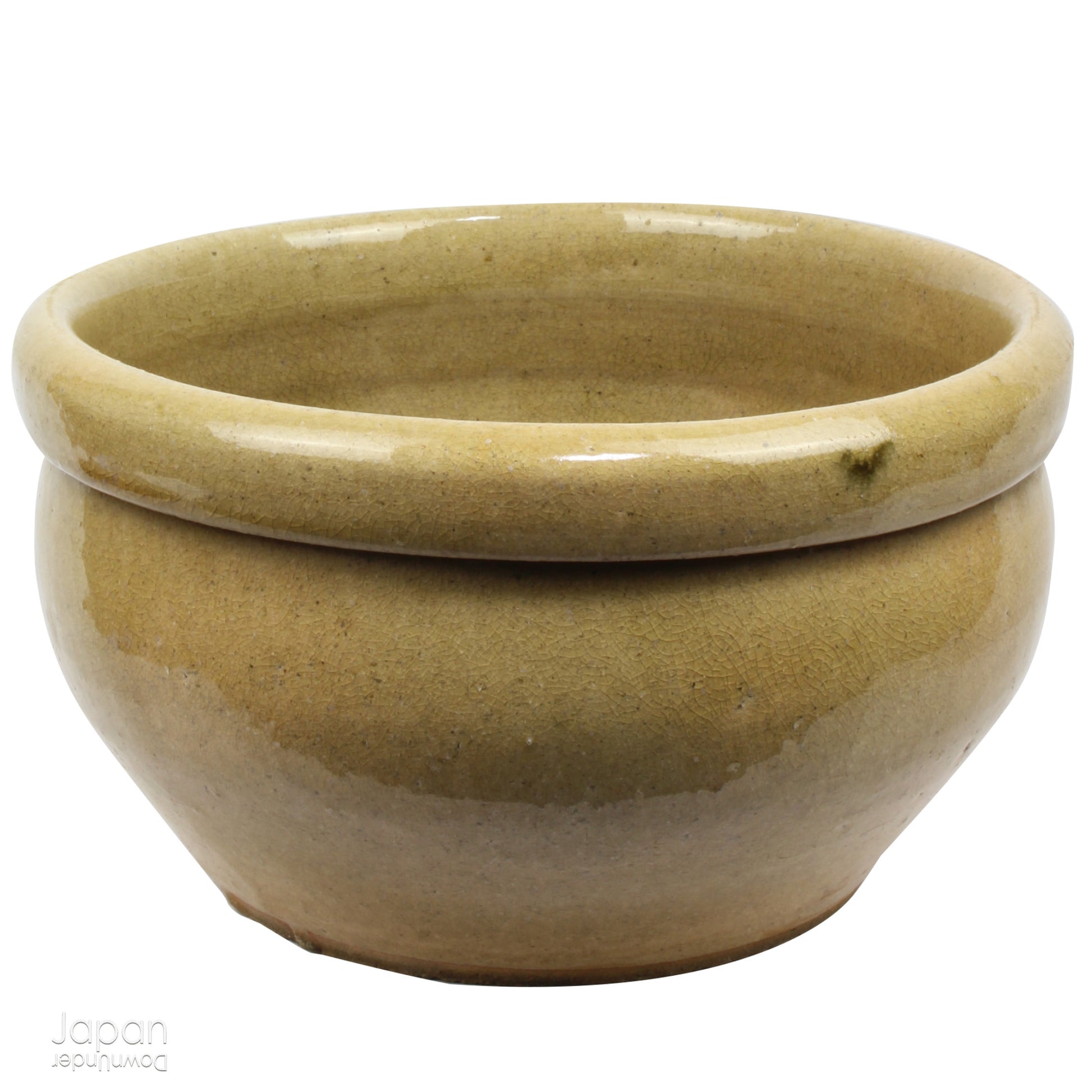 Add a touch of timeless history to your kitchen with this exquisite antique folk art stoneware mixing bowl. A true vintage gem, it offers a captivating glimpse into the artistry of the Edo and Meiji eras.