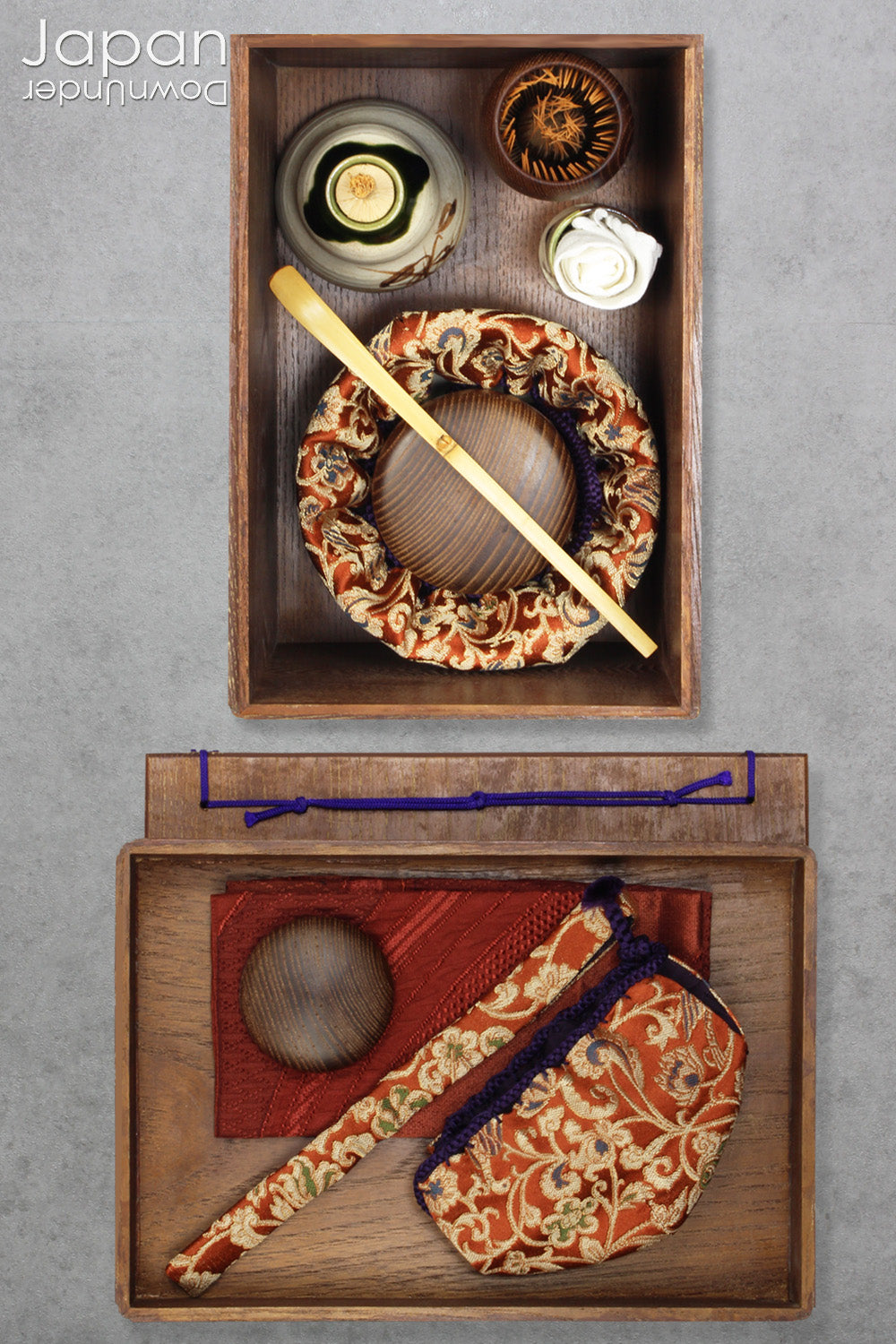 Immerse yourself in the timeless elegance of Japanese tea culture with this exquisite vintage Chabako box and utensil set. Perfect for tea enthusiasts and collectors alike, this thoughtfully designed set offers both beauty and functionality, allowing you to experience the peaceful ritual of the matcha tea ceremony wherever you go.