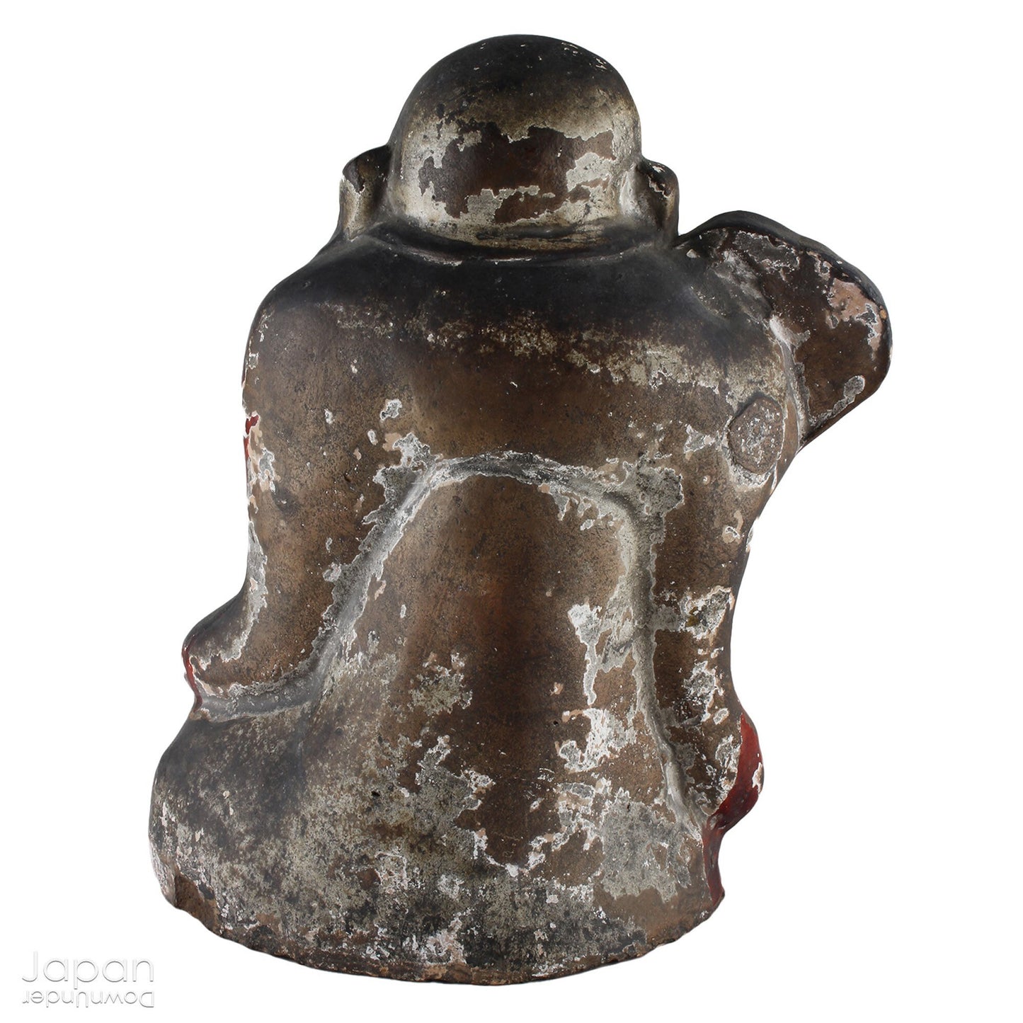 A wonderful piece of history, this charming 1800’s clay doll, shaped as Hotei, is the god of contentment and happiness and the guardian of children. This unique Shinto amulet is a rare find, adding a touch of whimsy and protection to your home.