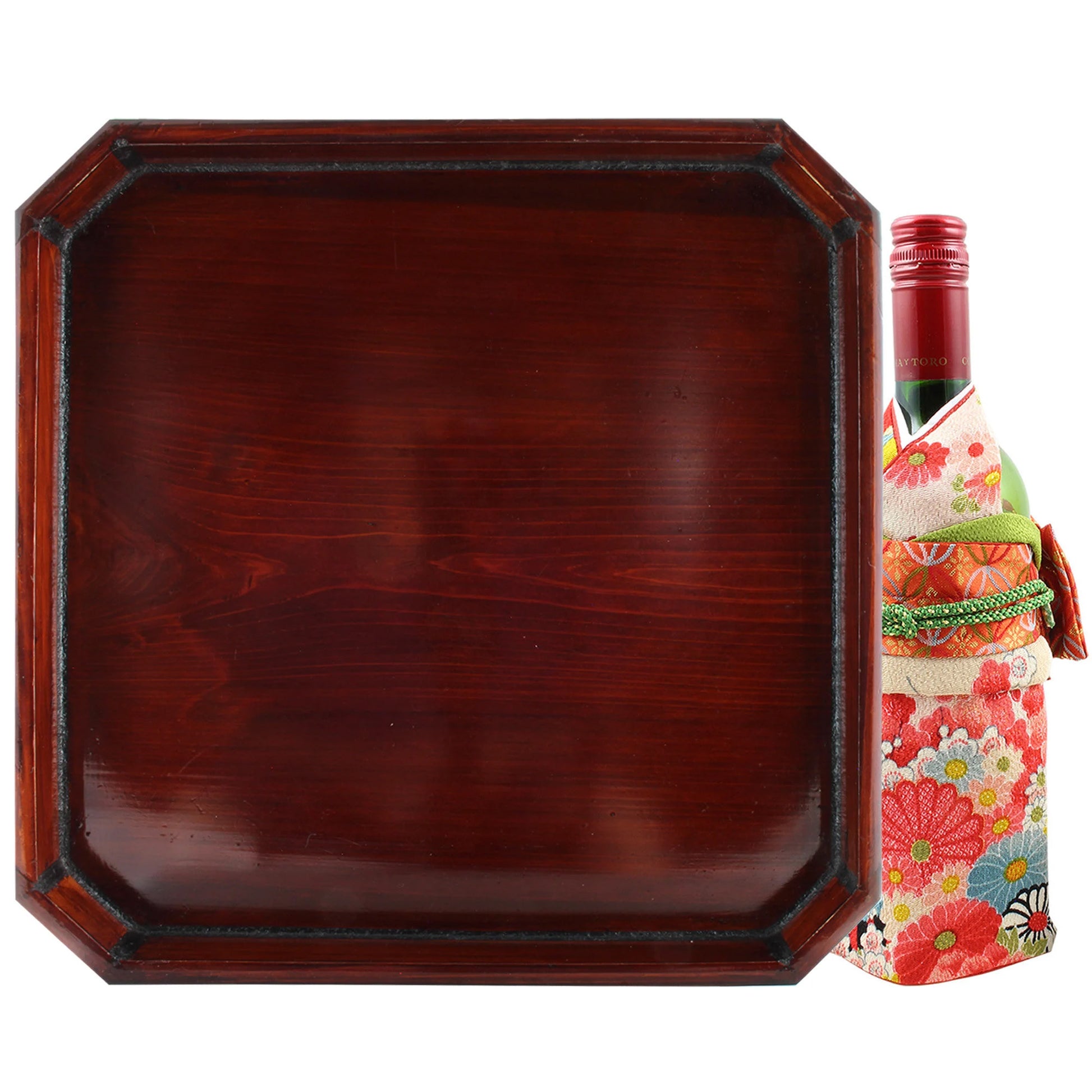 Infuse your space with refined charm through this glossy vintage Japanese lacquer tray - an exquisite fusion of traditional artistry and modern design. Poised gracefully on sculptural walnut shell legs, this distinctive piece is both functional and decorative, perfect for serving or showcasing your cherished treasures.