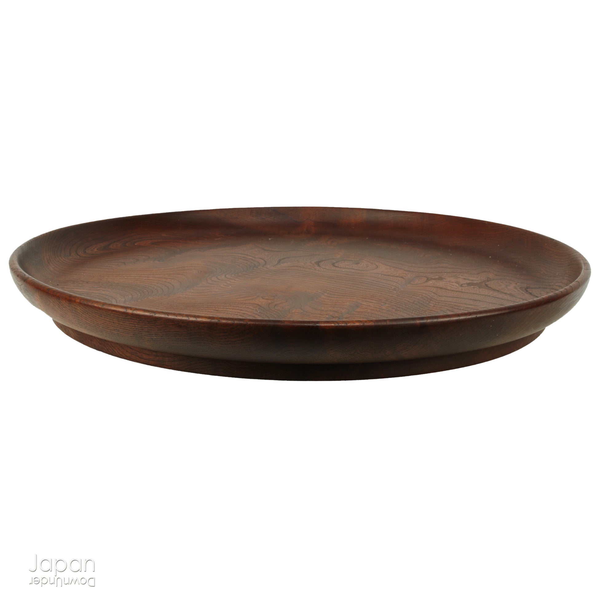 Bring timeless beauty and refined craftsmanship into your home with this very large antique tea tray - a striking piece perfect for tea ceremonies or as a unique decorative accent. Hand-carved from a single cross-section of high-quality zelkova (keyaki) wood, this tray seamlessly blends function and artistry, making it a standout addition to any setting.