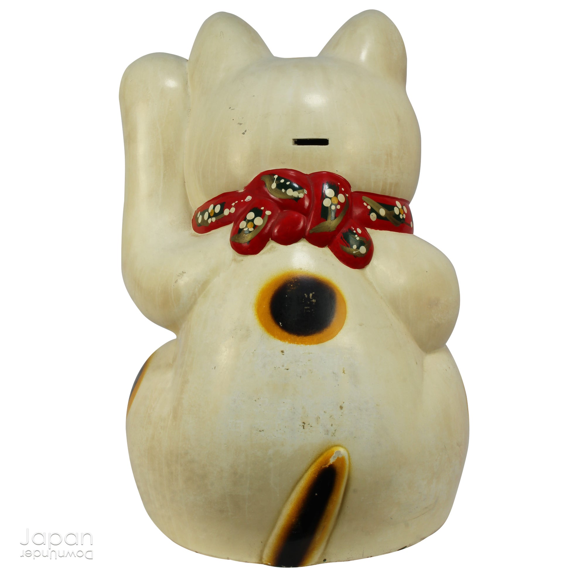 Invite good fortune and wealth into your home or business with this stunning, oversized white Maneki Neko, the iconic Japanese "lucky cat." With a rich history steeped in tradition, this unique piece isn’t just a collector’s item -it’s a symbol of prosperity, positive energy, and timeless charm.