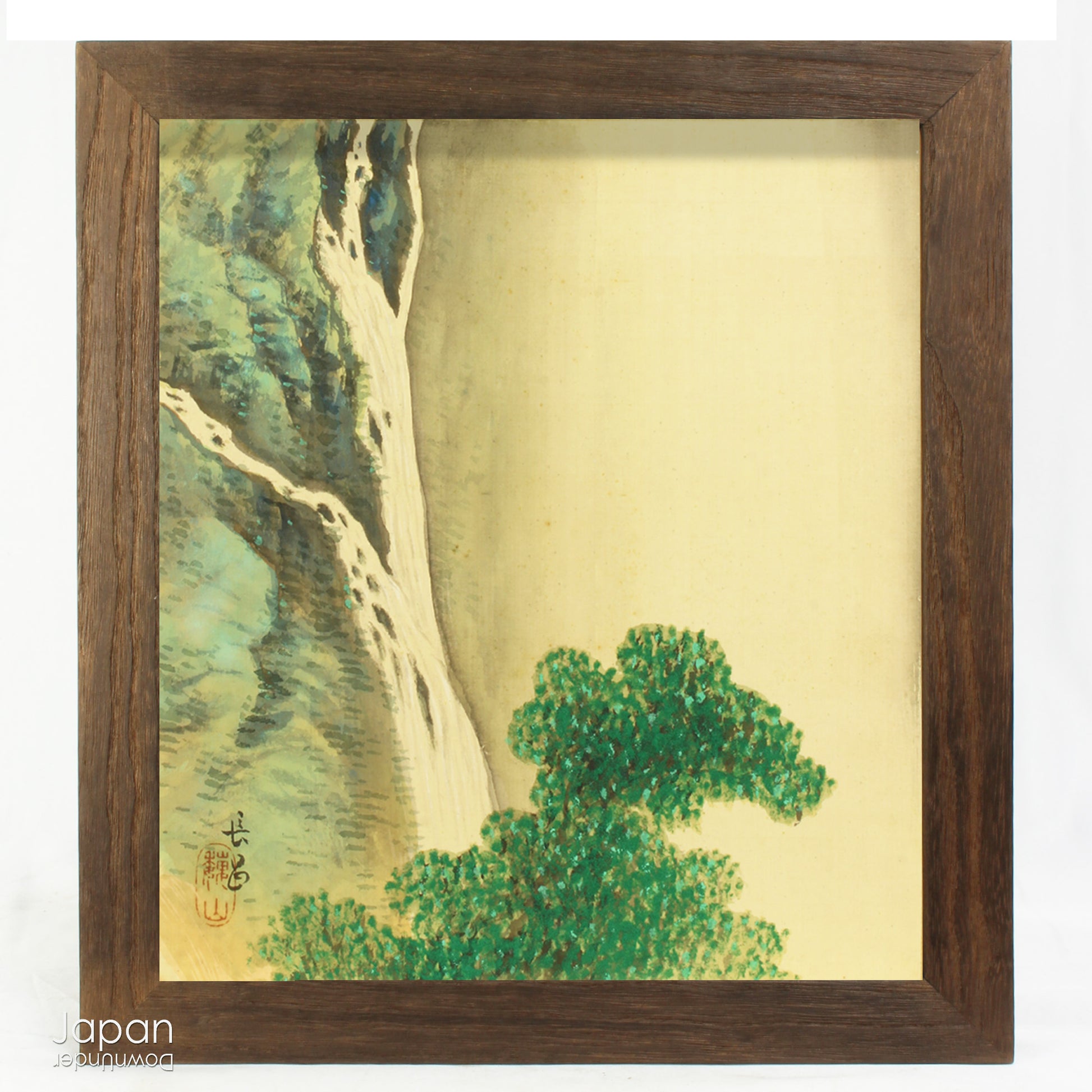 Add a touch of elegance to your space with this one-of-a-kind antique hand painted silk shikishi art board. Originally designed for display at the Japanese tea ceremony, this wonderful piece of art is filled with traditional charm.