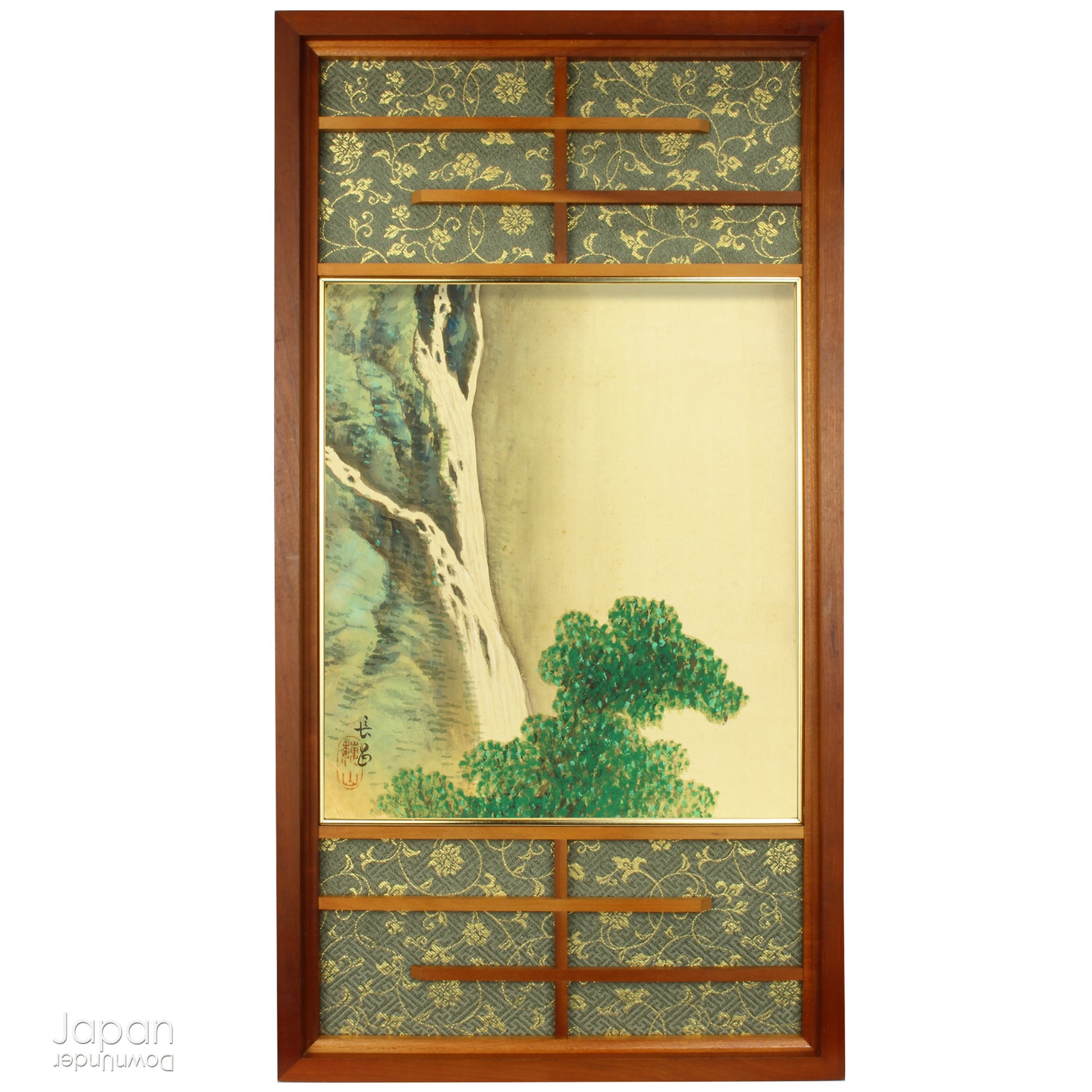 Add a touch of elegance to your space with this one-of-a-kind antique hand painted silk shikishi art board. Originally designed for display at the Japanese tea ceremony, this wonderful piece of art is filled with traditional charm.