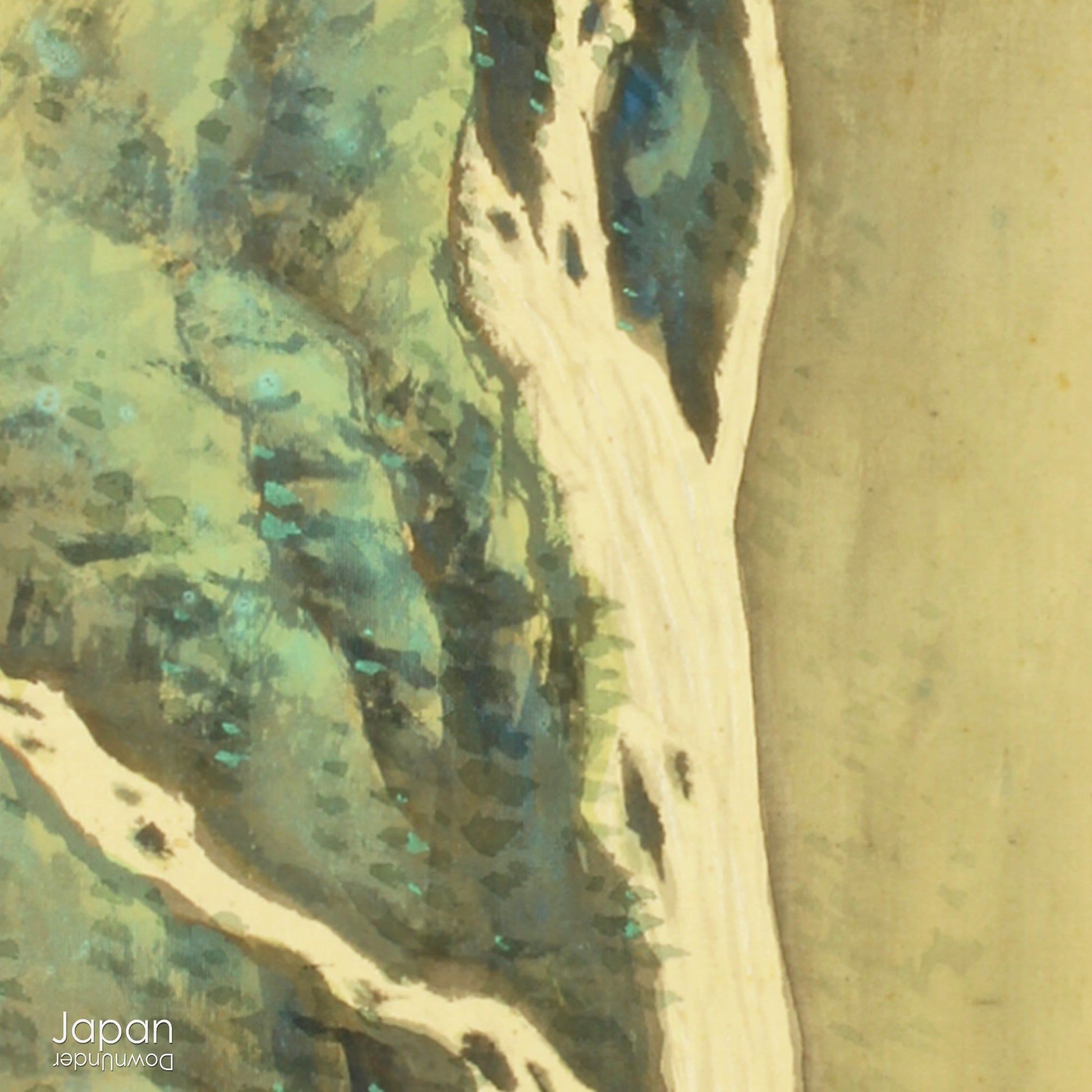 Add a touch of elegance to your space with this one-of-a-kind antique hand painted silk shikishi art board. Originally designed for display at the Japanese tea ceremony, this wonderful piece of art is filled with traditional charm.