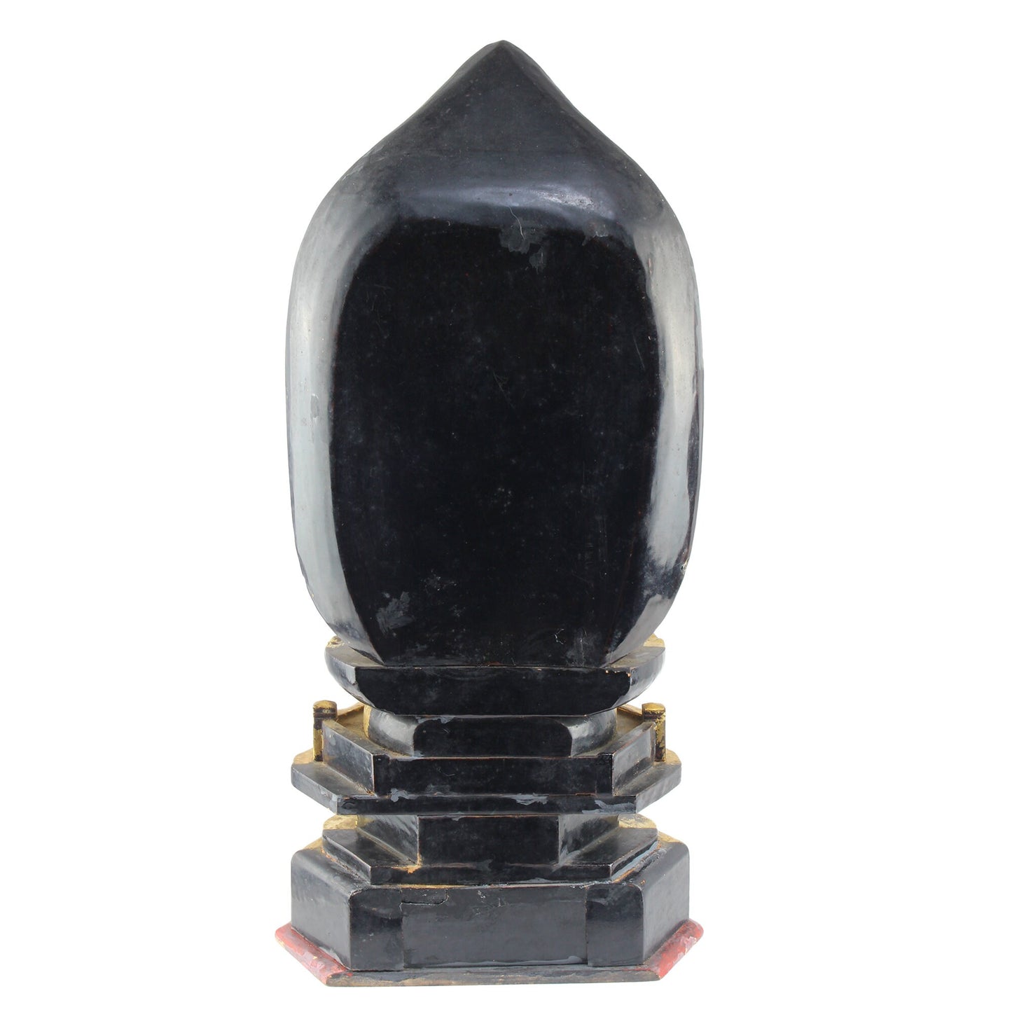 Bring a sense of ancient serenity and profound beauty to your home with this 15-inch Buddhist gold gilt wood Dainichi Nyorai statue. Handcrafted with exceptional attention to detail, this Japanese antique offers more than just a decorative piece.