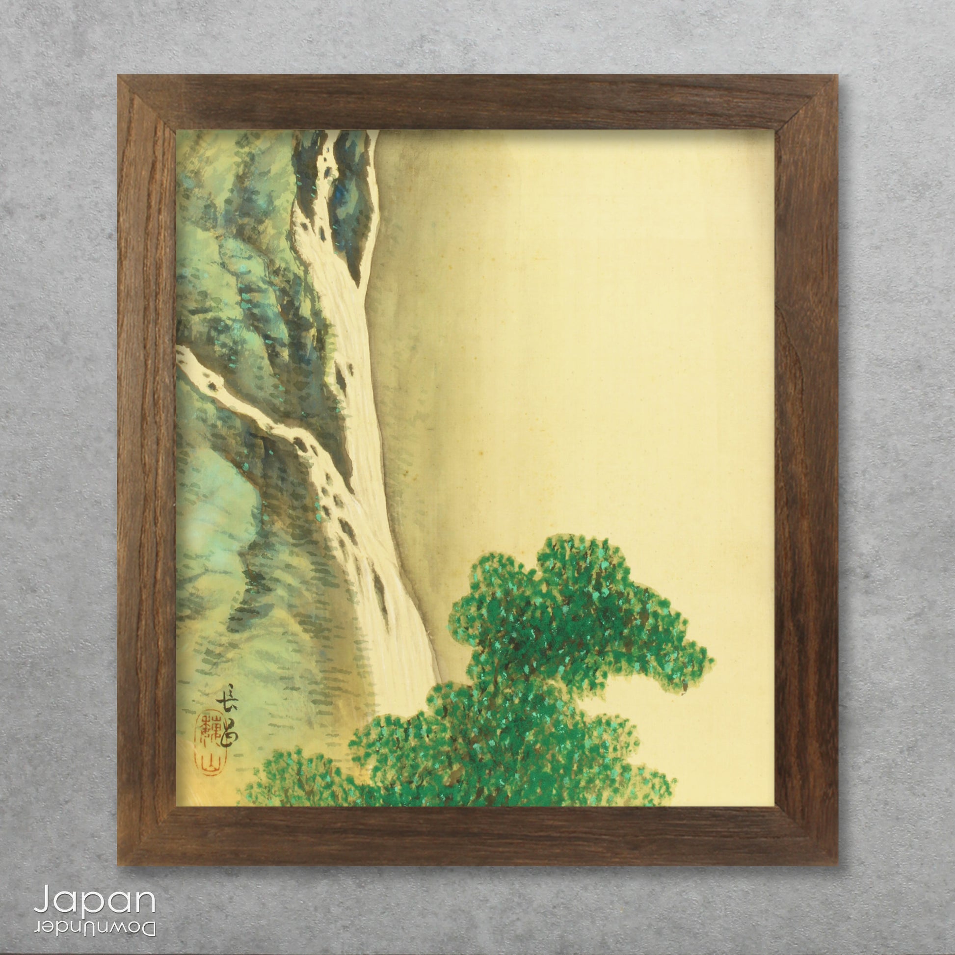 Welcome to our handcrafted rustic-style Japanese smoked sugi wood frame, perfect for displaying your shikishi board art collection. This unique frame adds an elegant touch to your cherished artwork, showcasing it in a style that blends in any space.